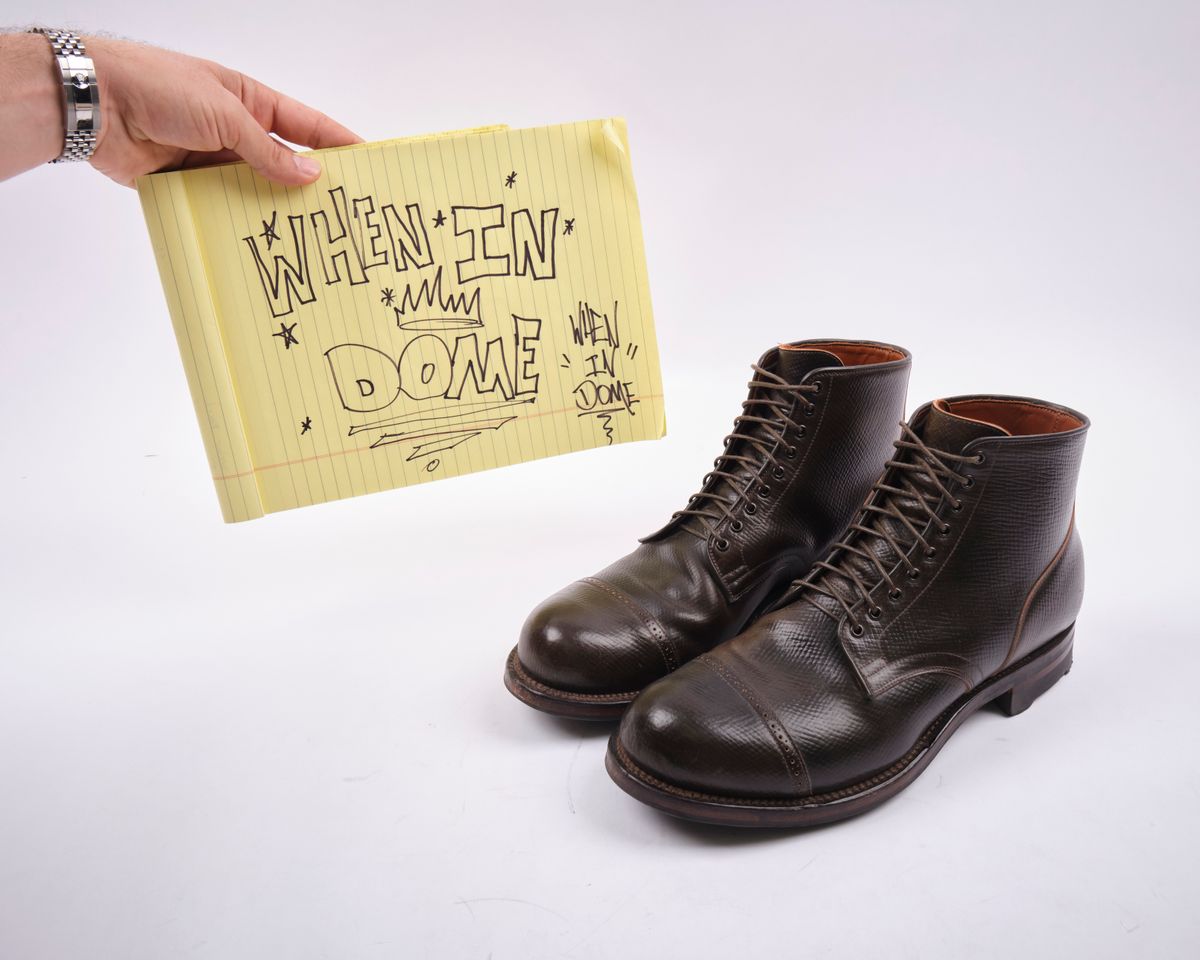 Photo by inthosejawnz on November 4, 2024 of the Viberg Service Boot BCT in Horween Cognac Shell Boxboard.