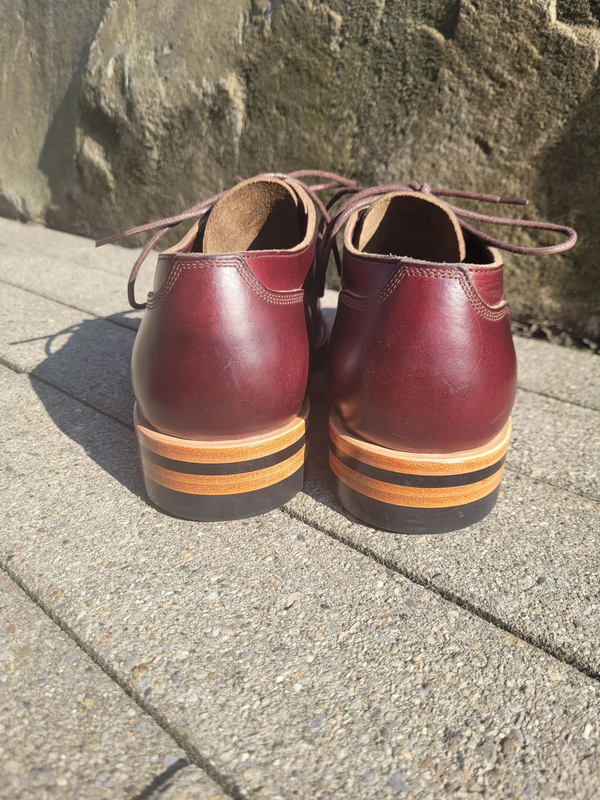 Photo by MyNameisJeff on October 2, 2022 of the Onderhoud LVL01 Derby Boot in Horween Color 8 Chromexcel.