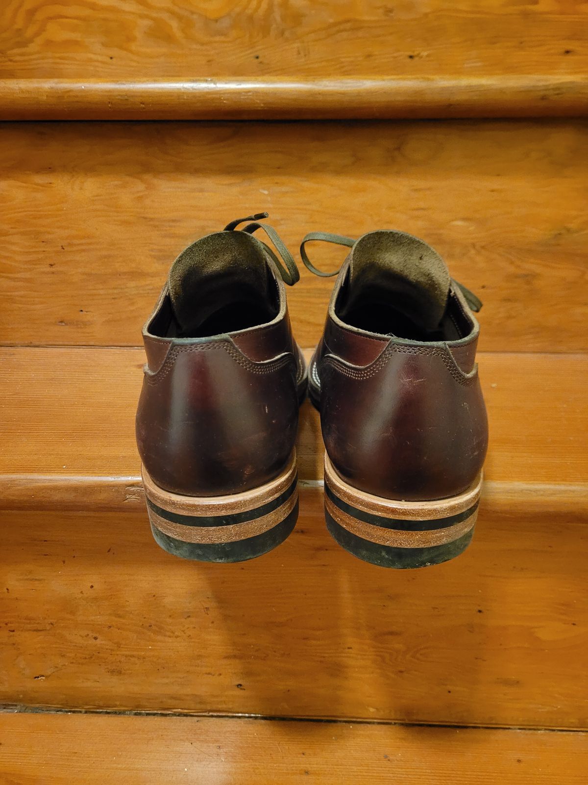 Photo by MyNameisJeff on February 2, 2023 of the Onderhoud LVL01 Derby Boot in Horween Color 8 Chromexcel.