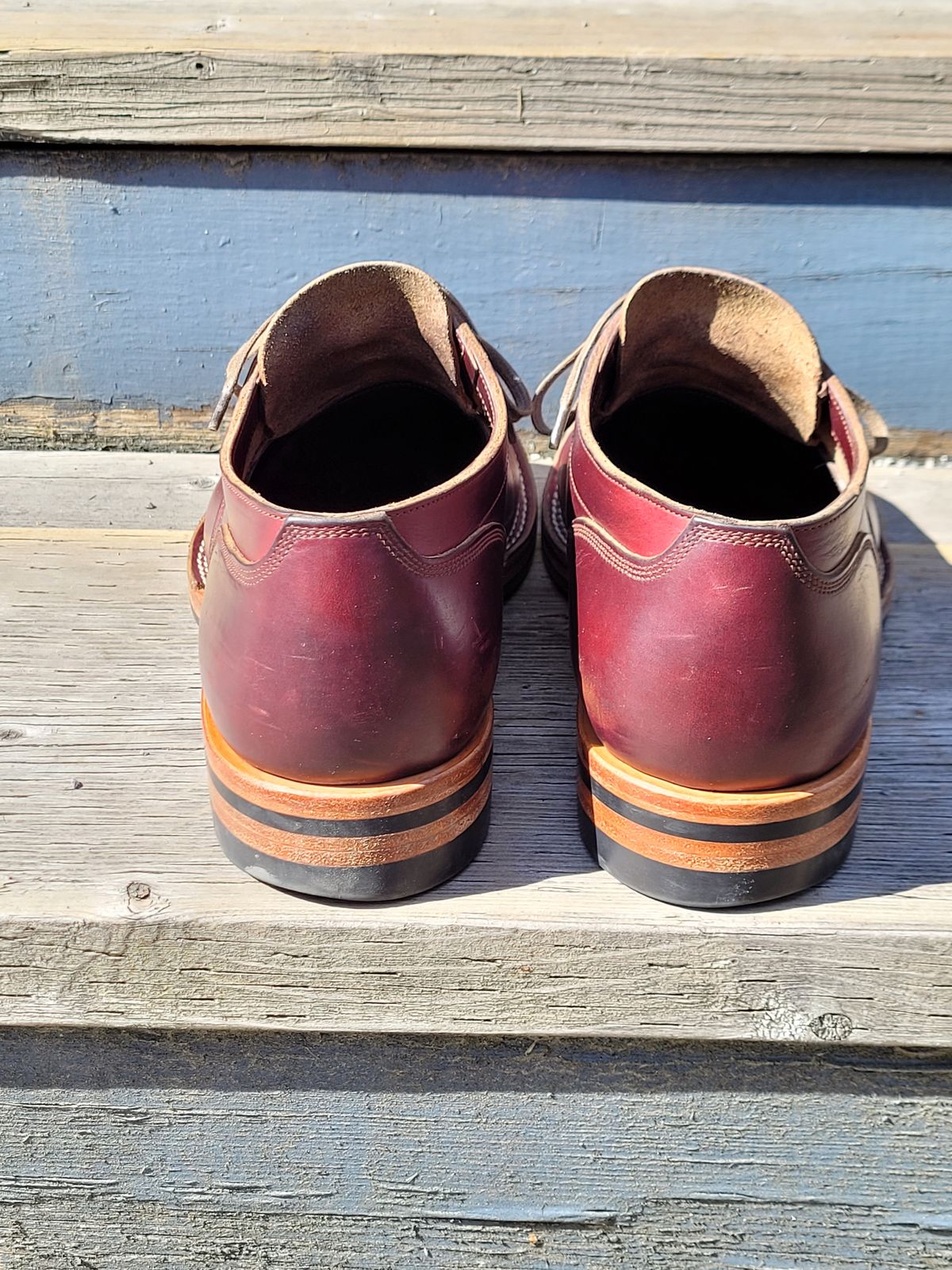 Photo by MyNameisJeff on April 1, 2023 of the Onderhoud LVL01 Derby Boot in Horween Color 8 Chromexcel.