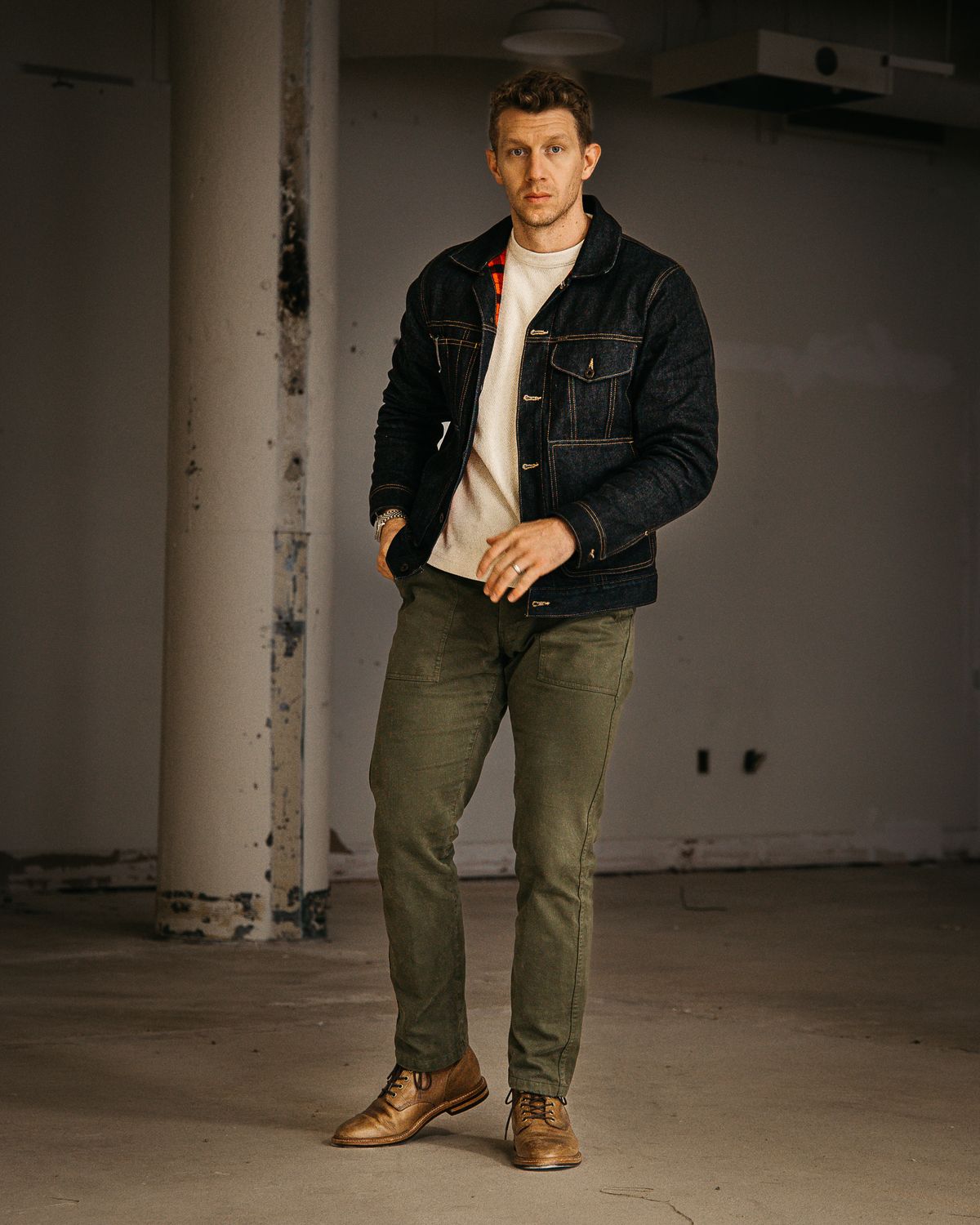 Photo by bootspy on November 6, 2023 of the Grant Stone Diesel Boot in Horween Natural Chromexcel.