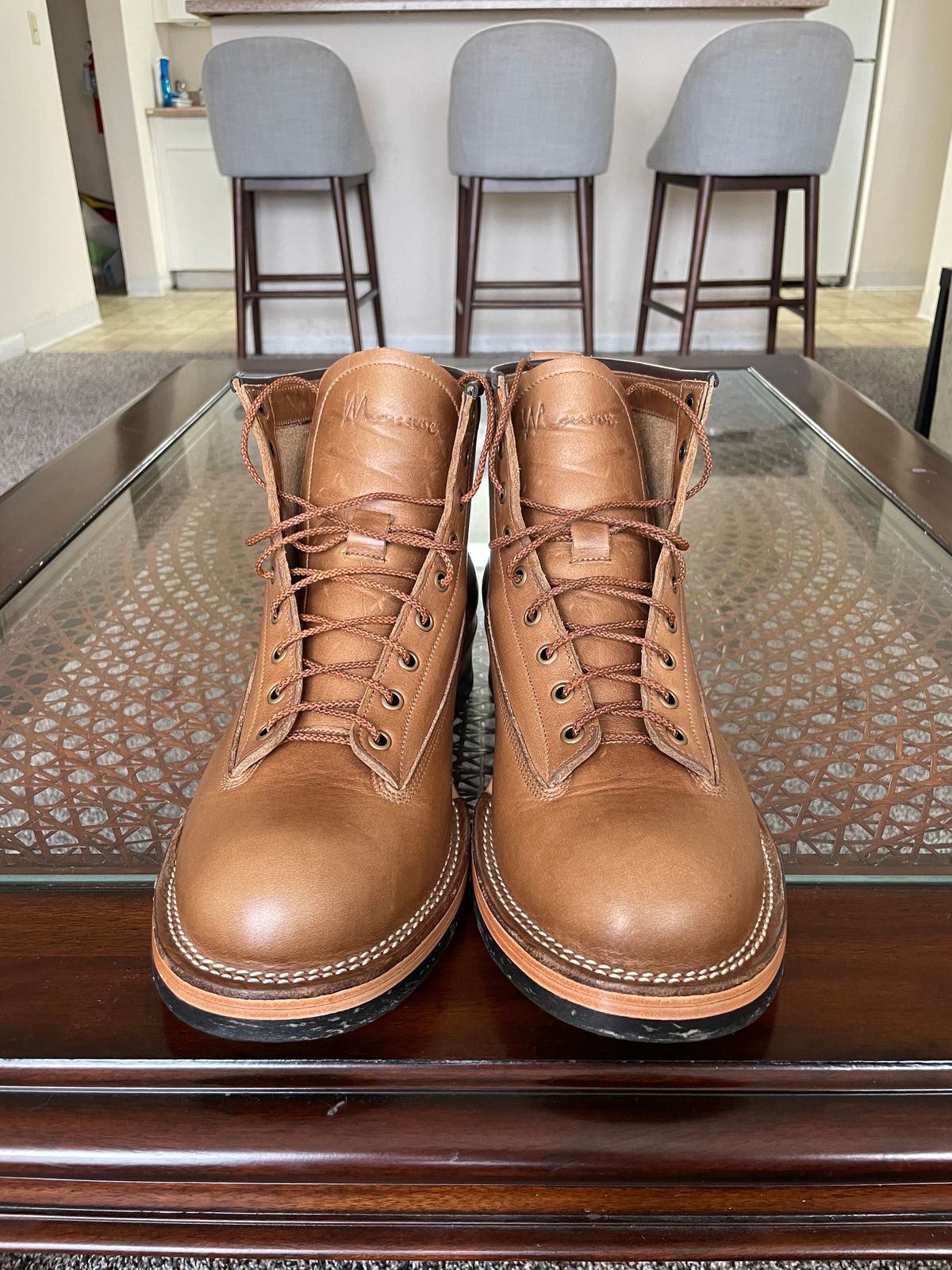 Photo by charliealoff on November 1, 2023 of the Monroe 19917 LTT in Horween Natural Chromexcel.