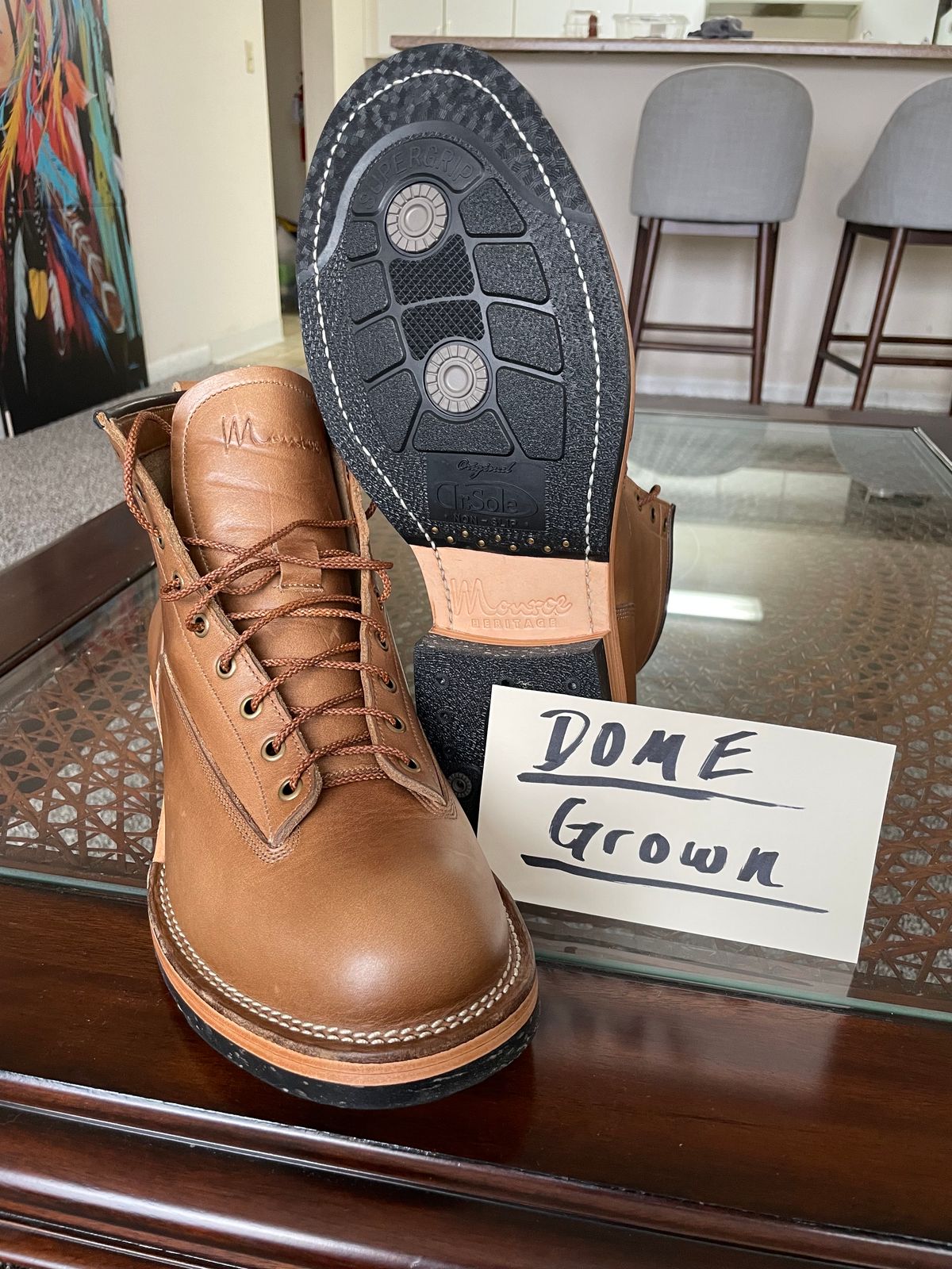 Photo by charliealoff on November 1, 2023 of the Monroe 19917 LTT in Horween Natural Chromexcel.