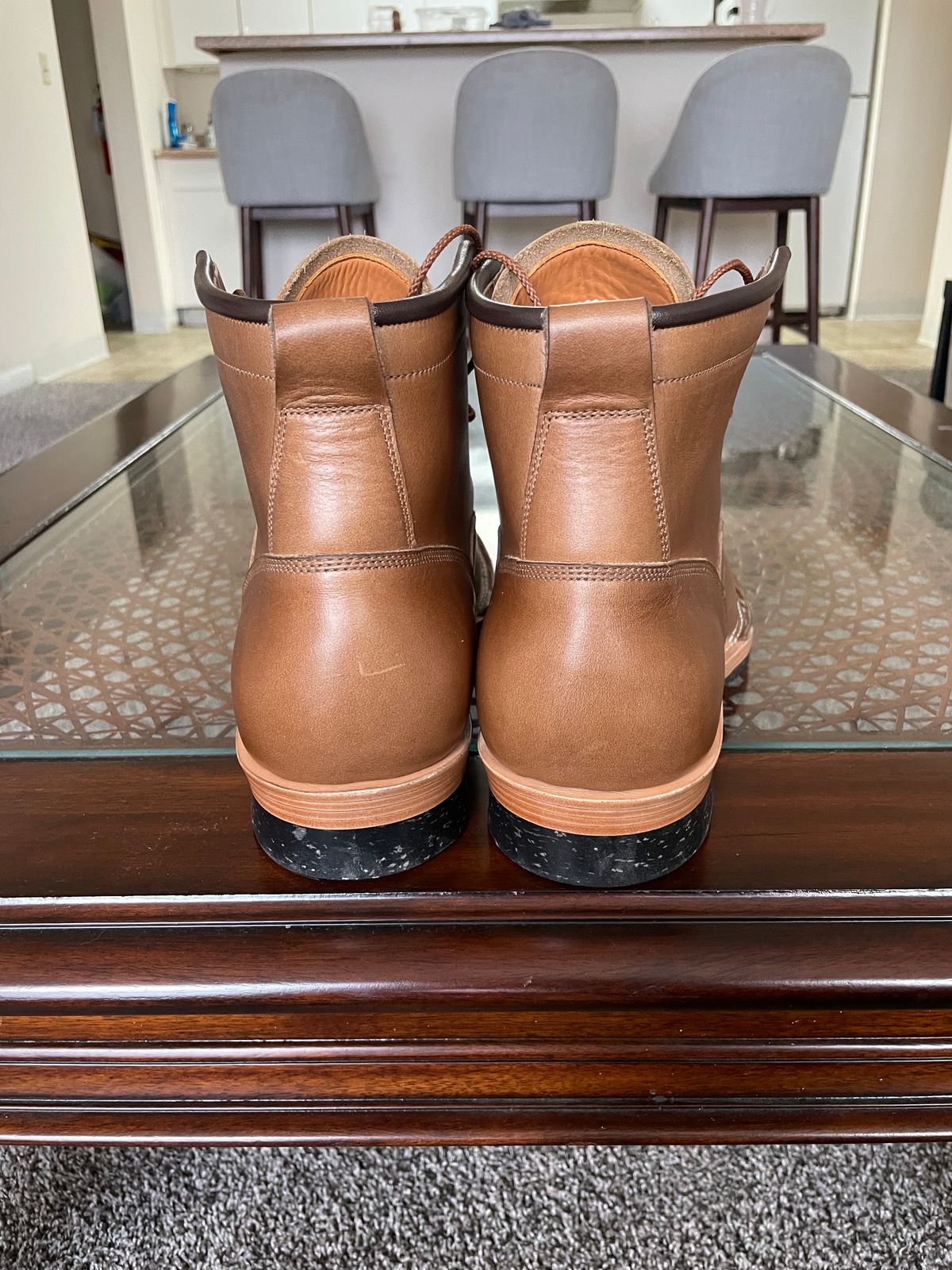 Photo by charliealoff on November 1, 2023 of the Monroe 19917 LTT in Horween Natural Chromexcel.