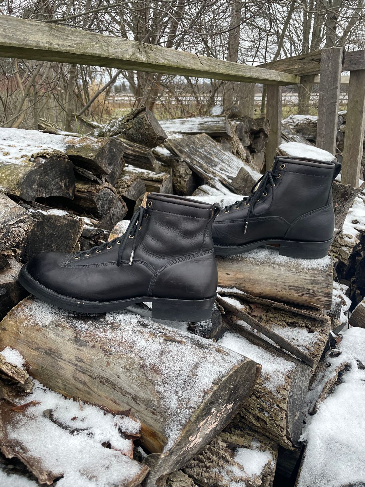 Photo by charliealoff on January 1, 2024 of the Monroe 19917 LTT in Horween Natural Chromexcel.