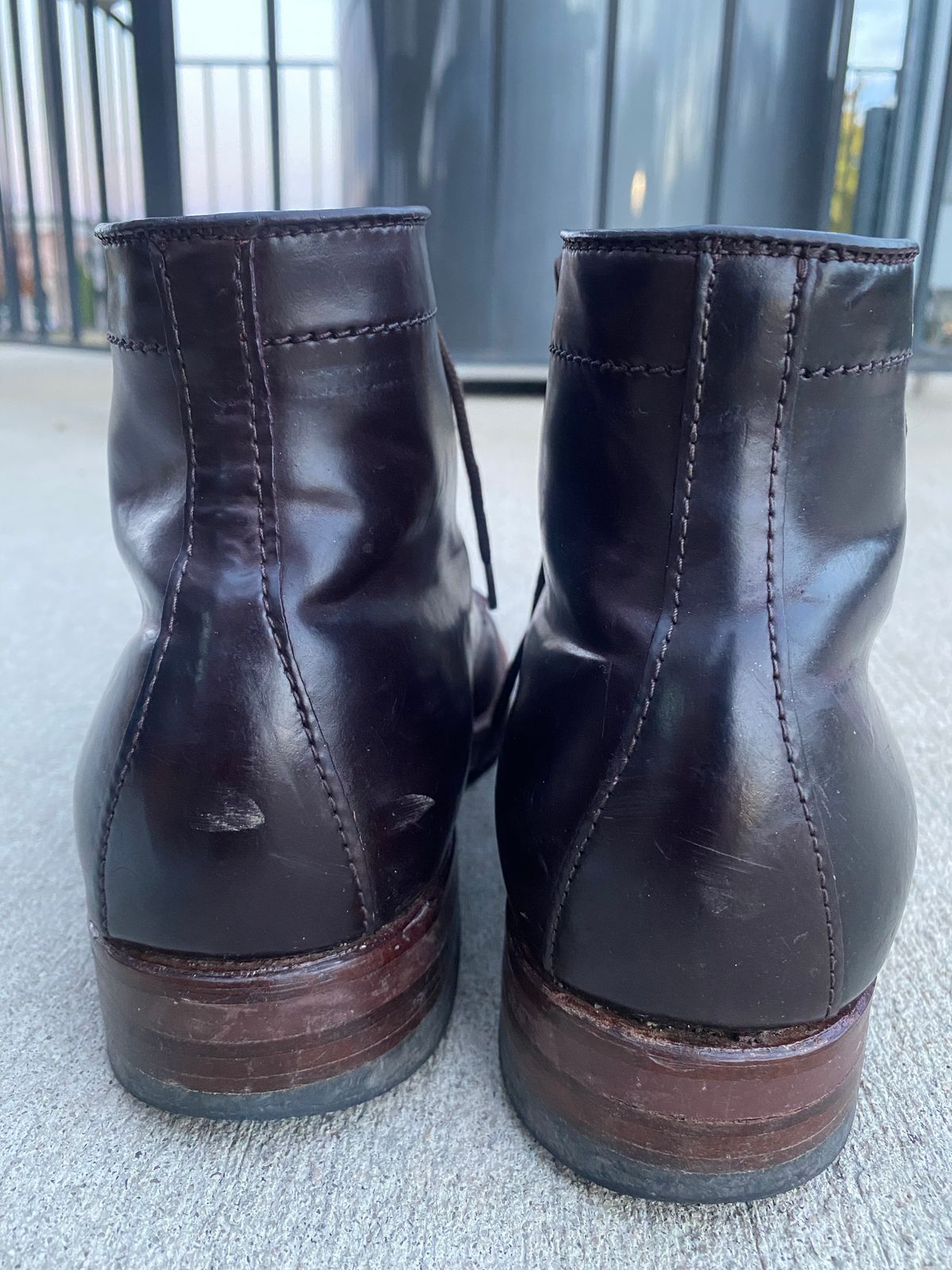 Photo by astronaut888 on November 2, 2022 of the Alden Plain Toe Boot in Horween Color 8 Shell Cordovan.
