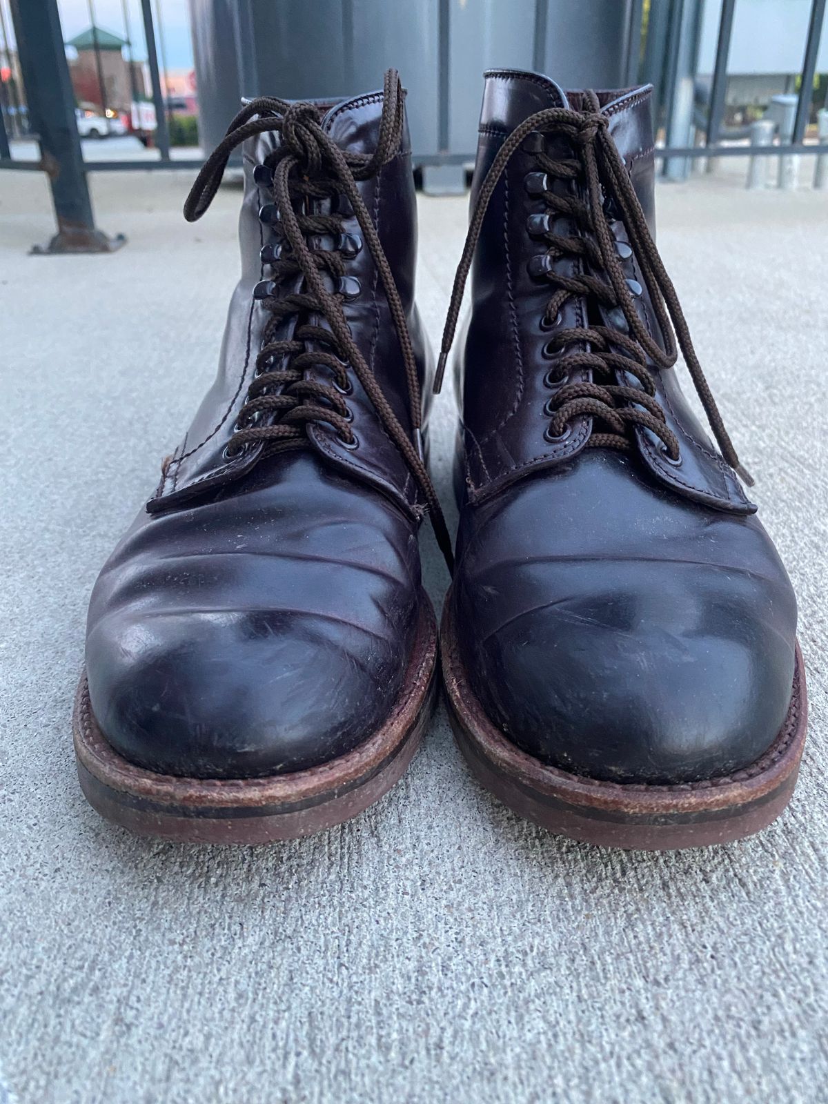 Photo by astronaut888 on November 2, 2022 of the Alden Plain Toe Boot in Horween Color 8 Shell Cordovan.