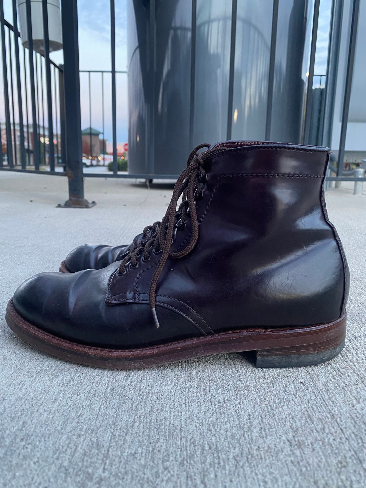 Photo by astronaut888 on November 2, 2022 of the Alden Plain Toe Boot in Horween Color 8 Shell Cordovan.
