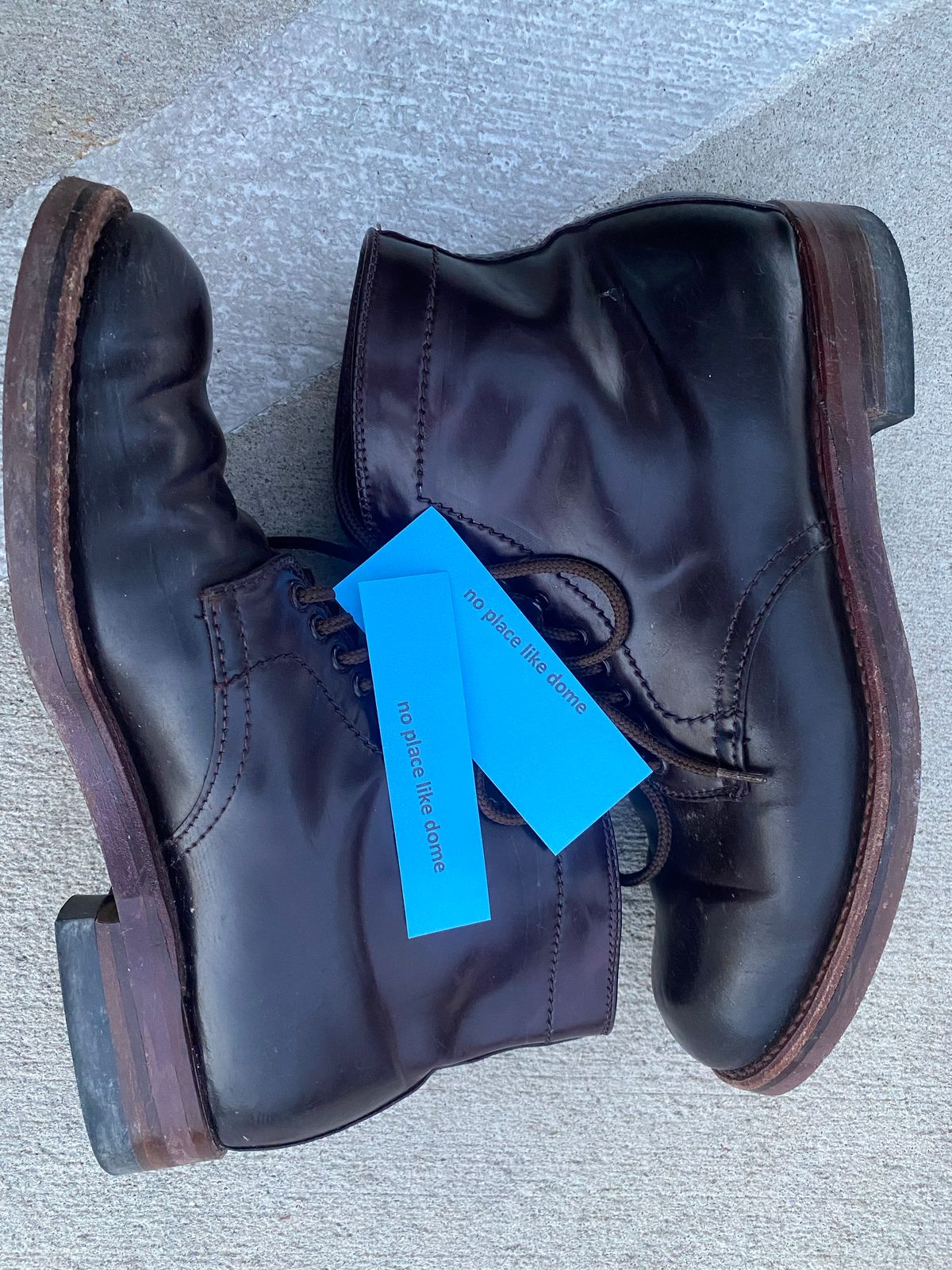 Photo by astronaut888 on November 2, 2022 of the Alden Plain Toe Boot in Horween Color 8 Shell Cordovan.