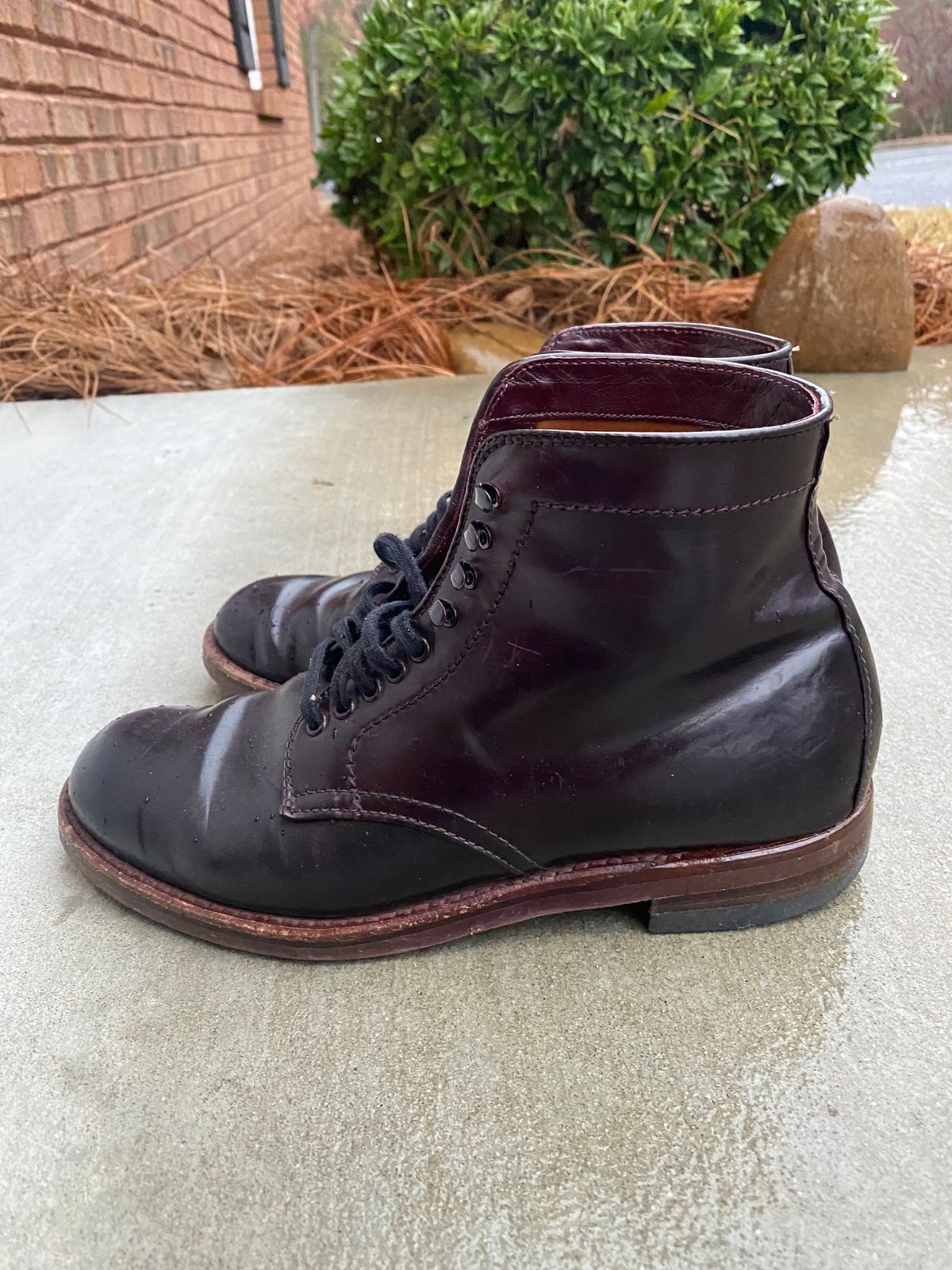 Photo by astronaut888 on December 5, 2022 of the Alden Plain Toe Boot in Horween Color 8 Shell Cordovan.