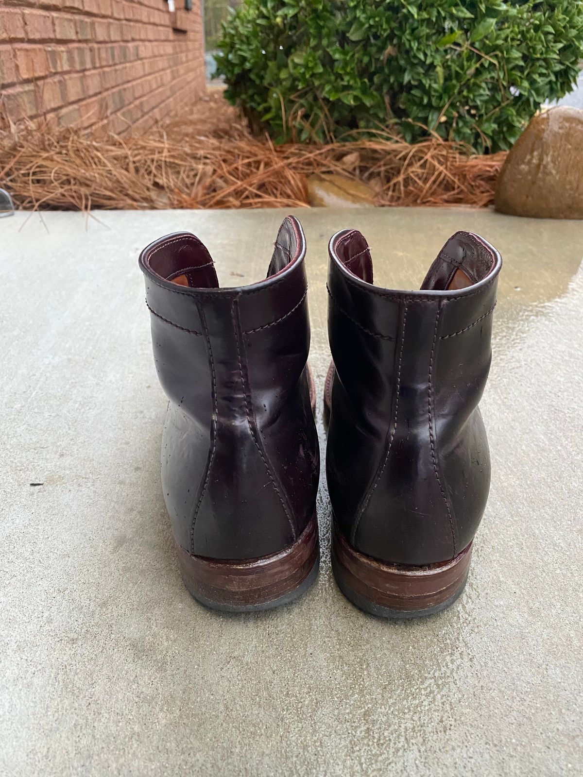 Photo by astronaut888 on December 5, 2022 of the Alden Plain Toe Boot in Horween Color 8 Shell Cordovan.