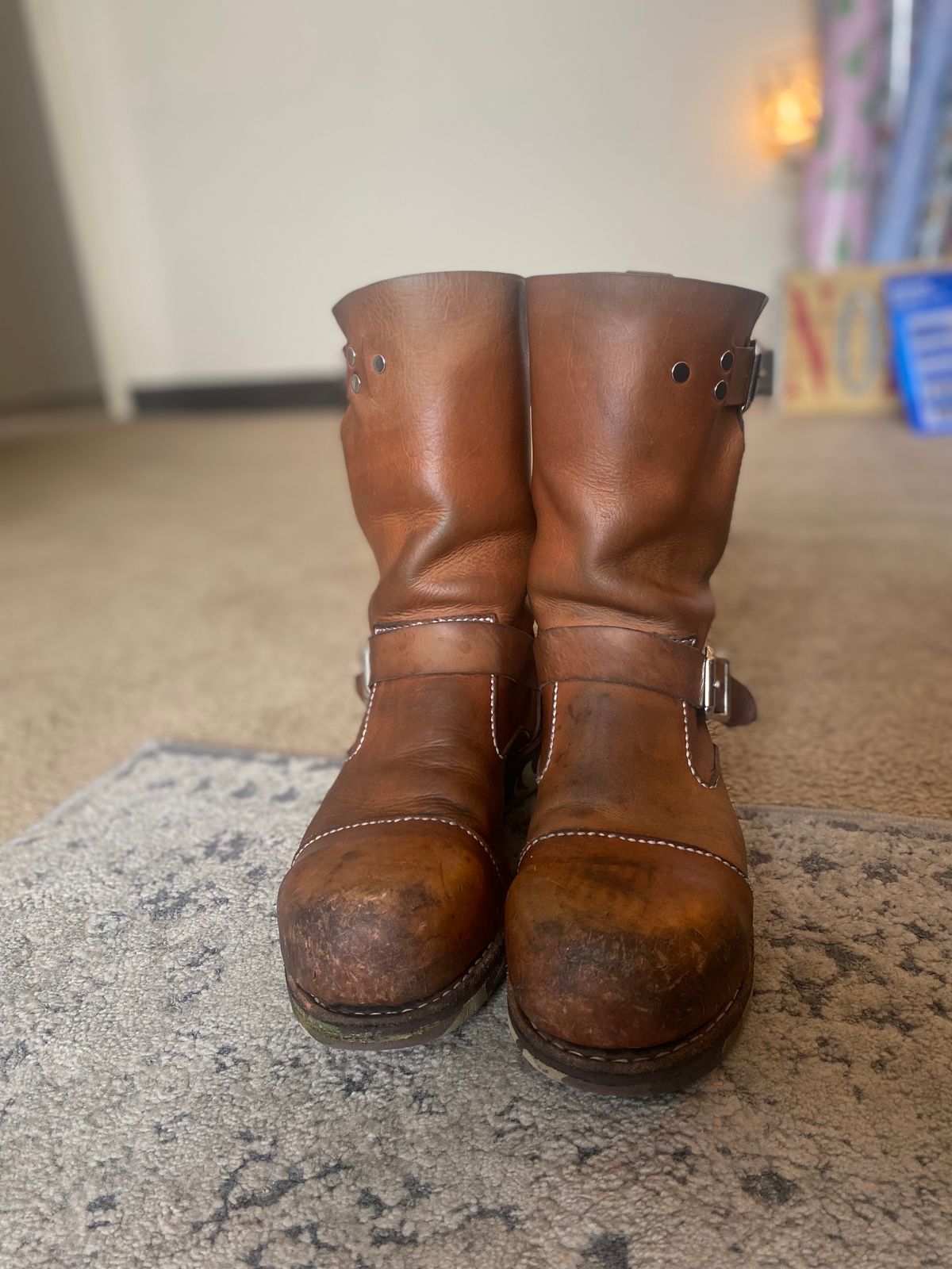 Photo by thurmontleatherco on December 24, 2023 of the Thurmont Leather Company Munson Engineer in Unknown Natural Veg Tan.