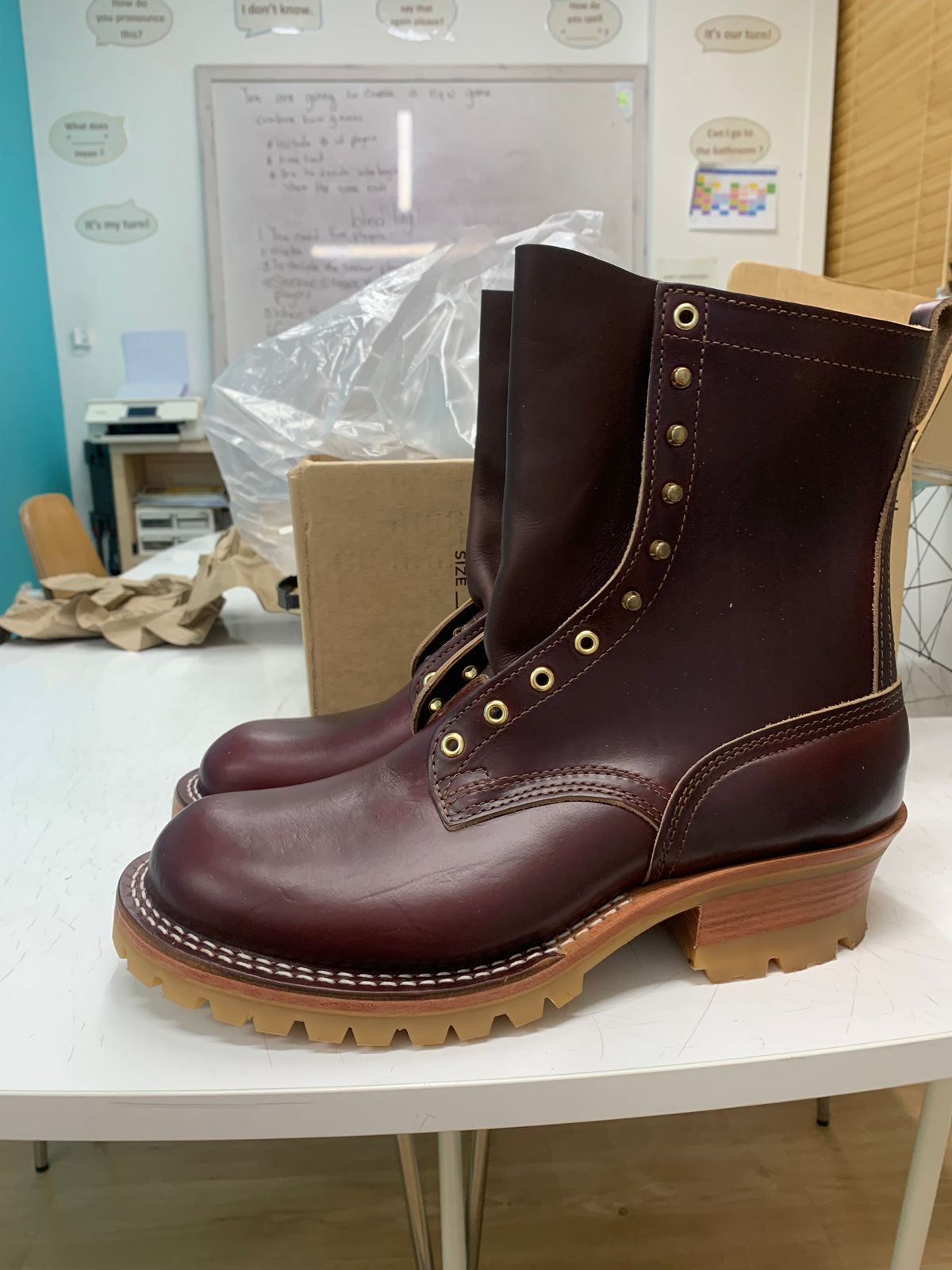 Photo by eggieman on September 29, 2025 of the Nicks MTO in Horween Color 8 Chromexcel.