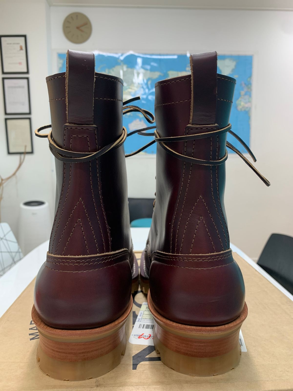 Photo by eggieman on October 1, 2025 of the Nicks MTO in Horween Color 8 Chromexcel.