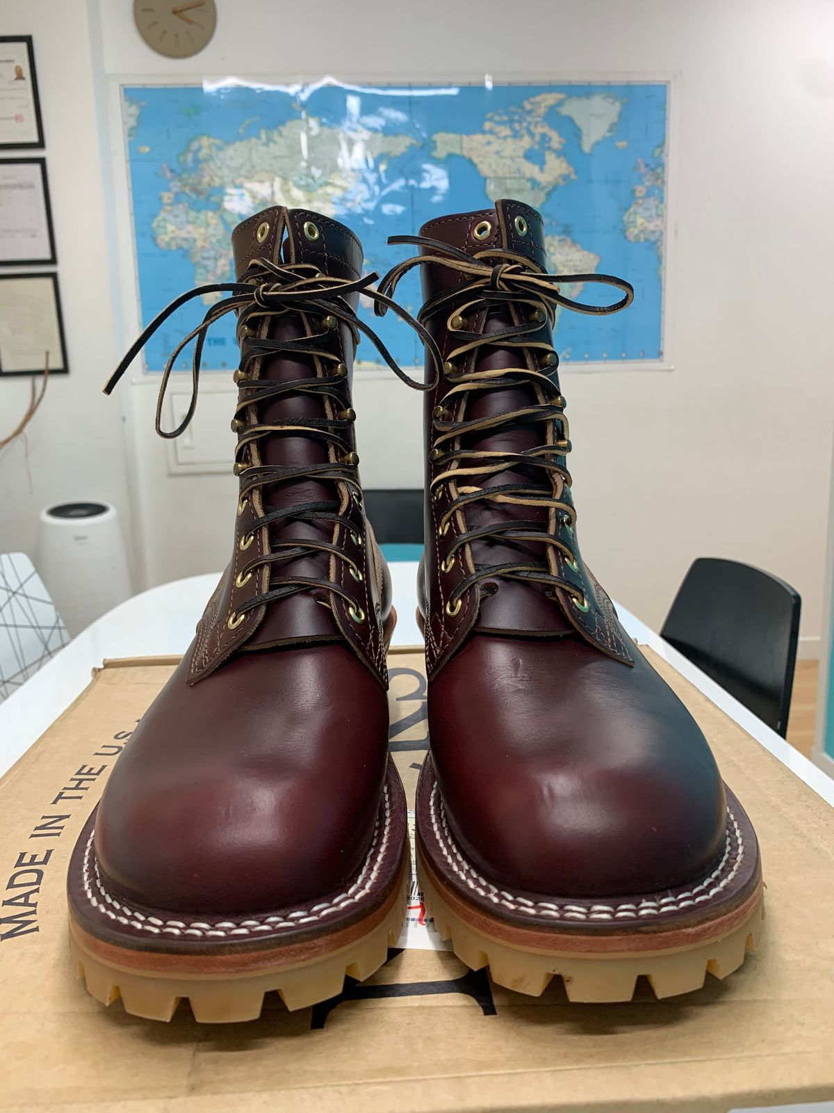 Photo by eggieman on October 1, 2025 of the Nicks MTO in Horween Color 8 Chromexcel.