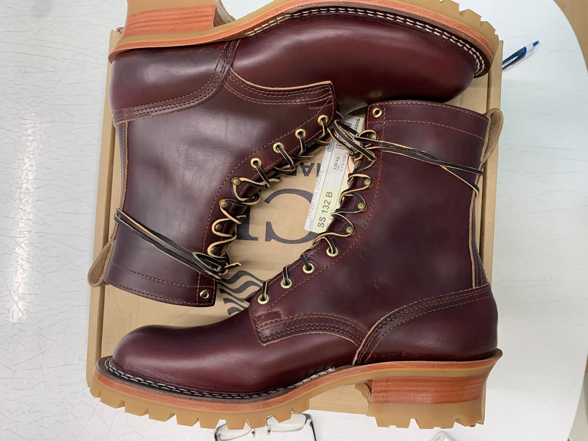 Photo by eggieman on October 1, 2025 of the Nicks MTO in Horween Color 8 Chromexcel.