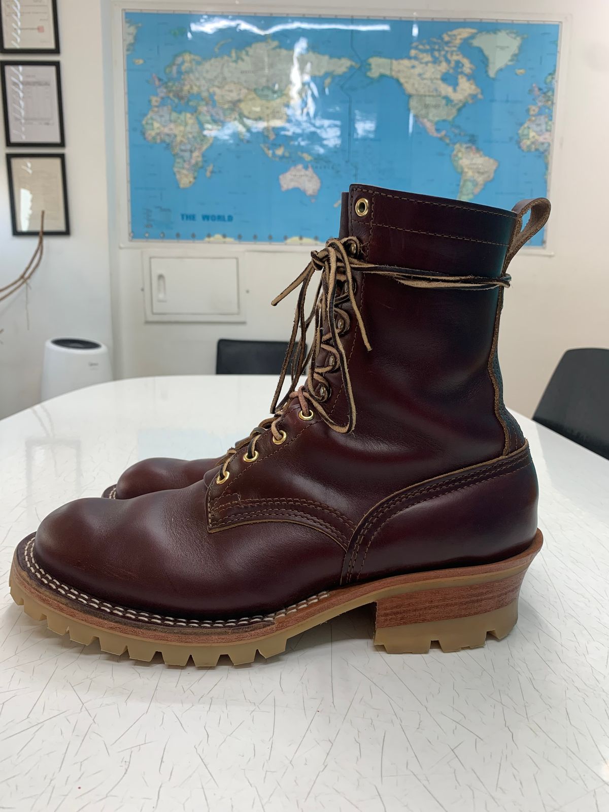 Photo by eggieman on November 5, 2025 of the Nicks MTO in Horween Color 8 Chromexcel.