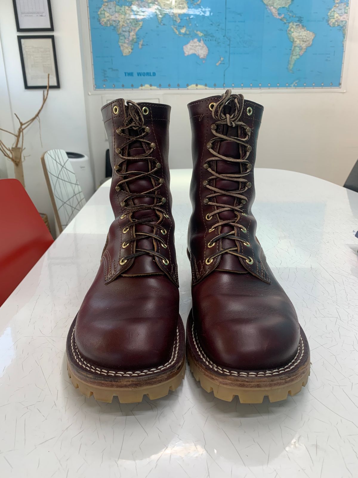 Photo by eggieman on December 3, 2025 of the Nicks MTO in Horween Color 8 Chromexcel.