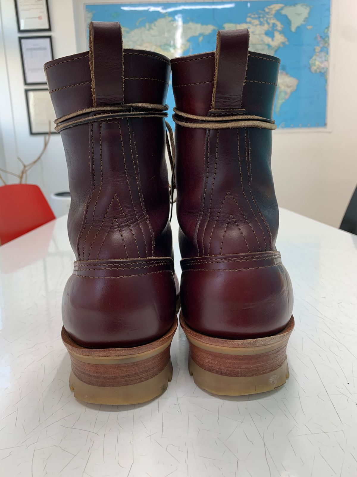 Photo by eggieman on February 3, 2026 of the Nicks MTO in Horween Color 8 Chromexcel.