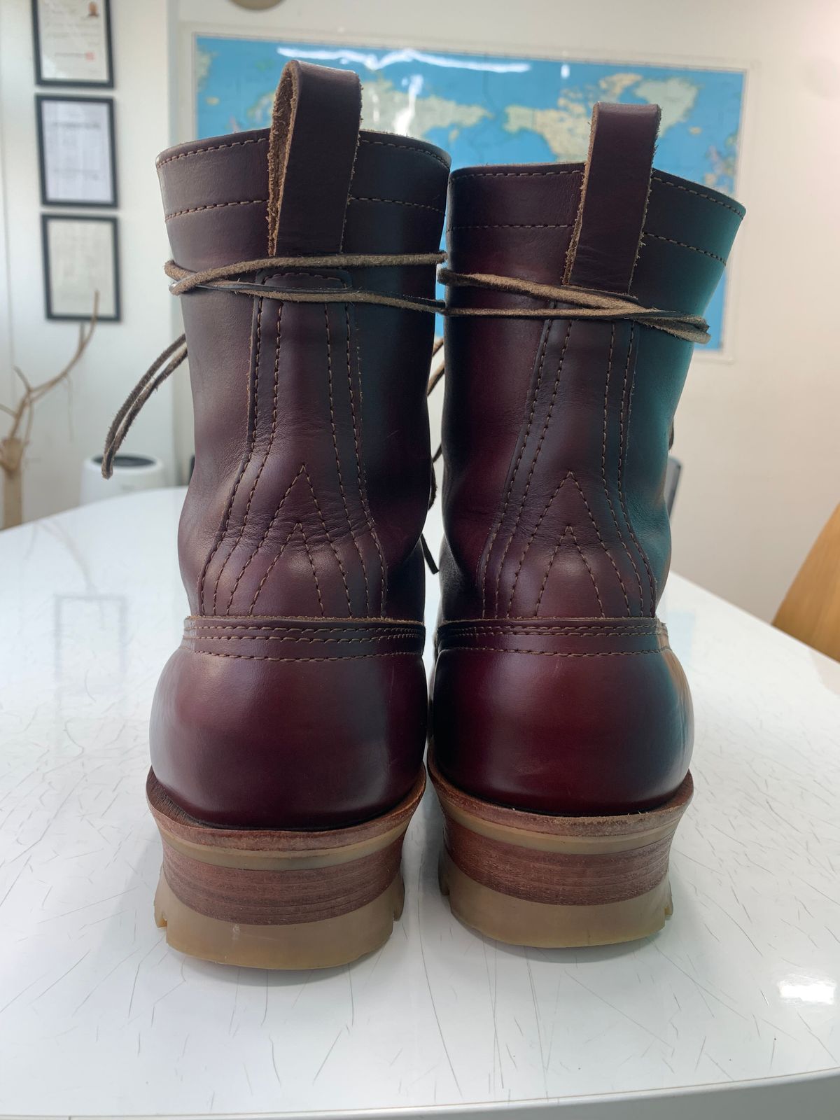 Photo by eggieman on March 4, 2026 of the Nicks MTO in Horween Color 8 Chromexcel.