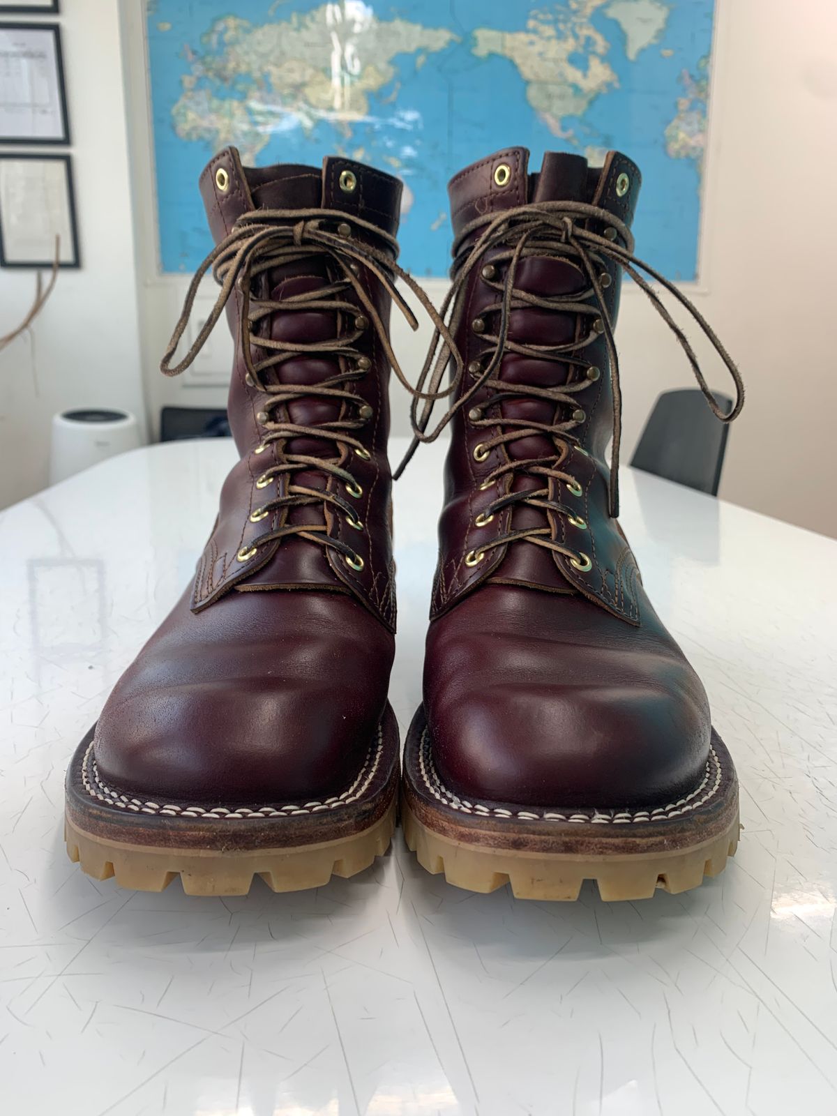 Photo by eggieman on March 4, 2026 of the Nicks MTO in Horween Color 8 Chromexcel.
