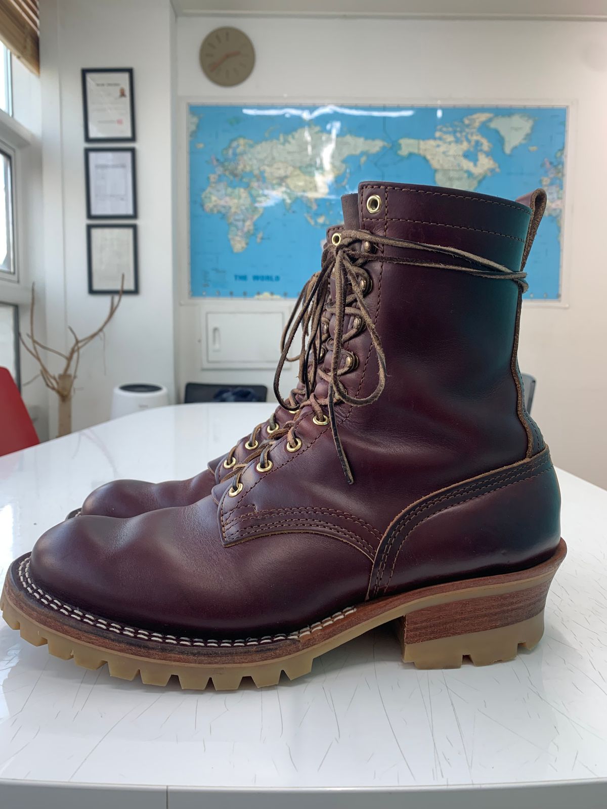 Photo by eggieman on March 4, 2026 of the Nicks MTO in Horween Color 8 Chromexcel.