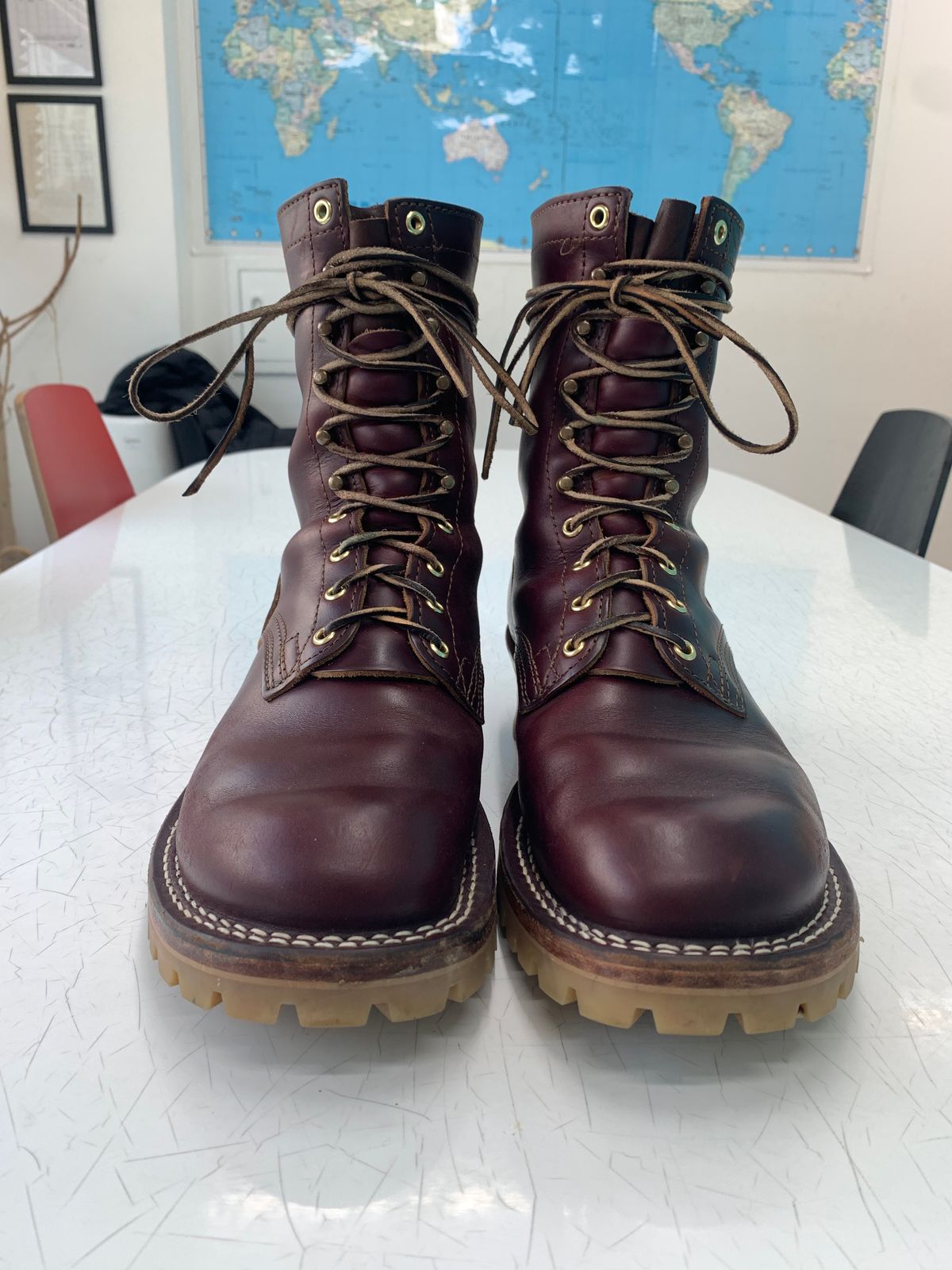 Photo by eggieman on April 2, 2026 of the Nicks MTO in Horween Color 8 Chromexcel.