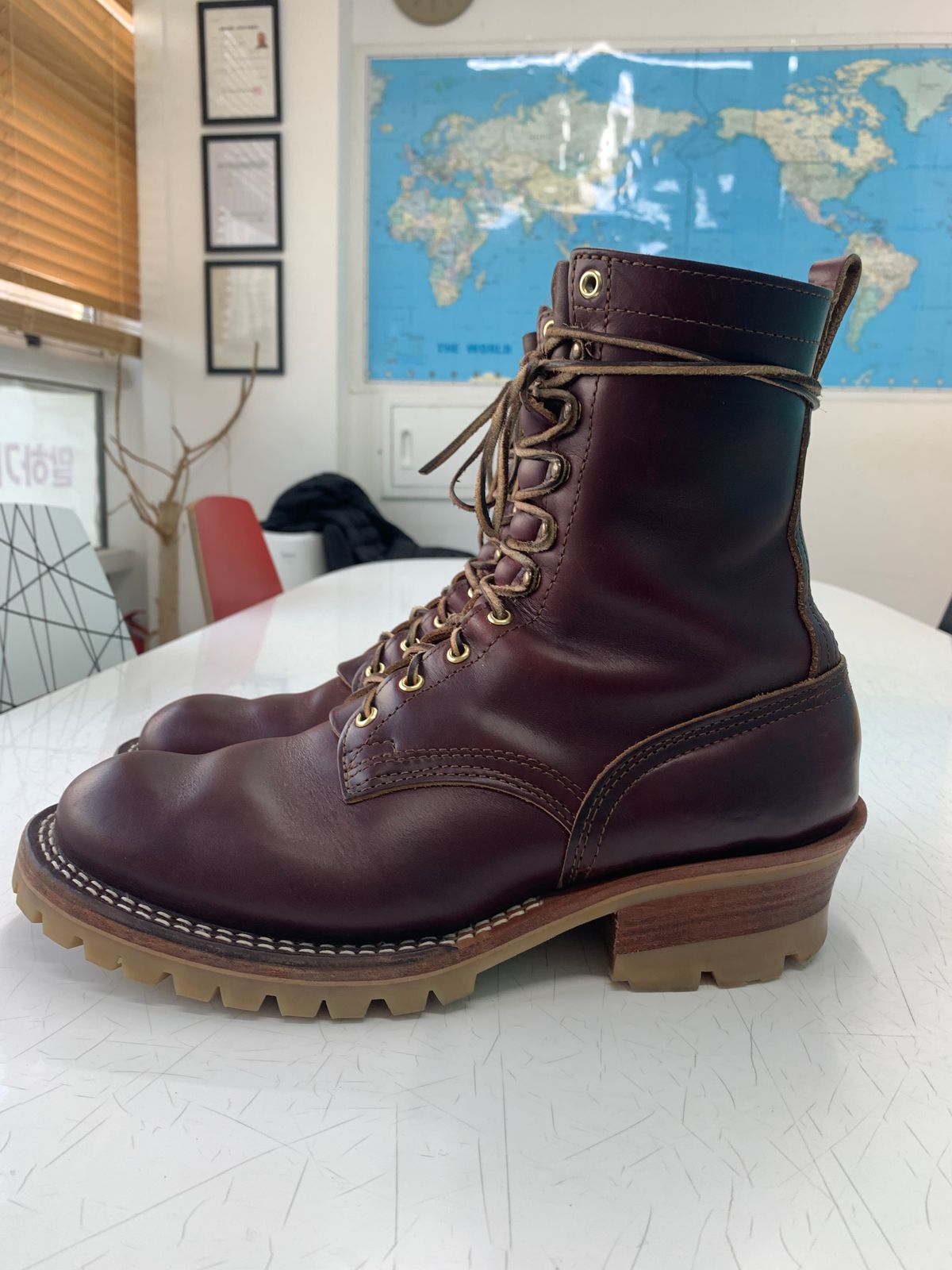 Photo by eggieman on April 2, 2026 of the Nicks MTO in Horween Color 8 Chromexcel.