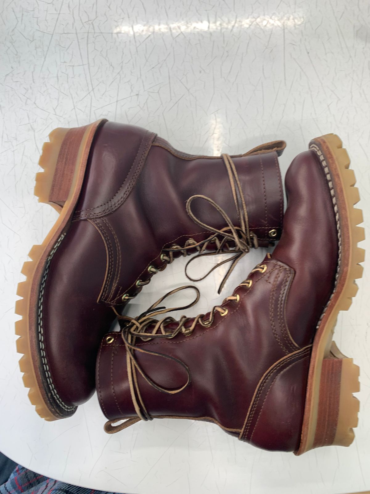 Photo by eggieman on April 2, 2026 of the Nicks MTO in Horween Color 8 Chromexcel.