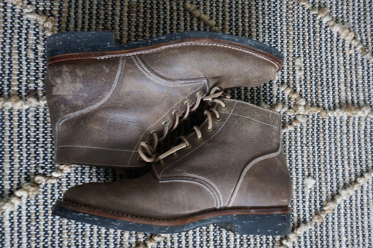 Photo by bbertens on November 5, 2022 of the Onderhoud SVC01 Boondocker in Horween Marine Field Roughout.