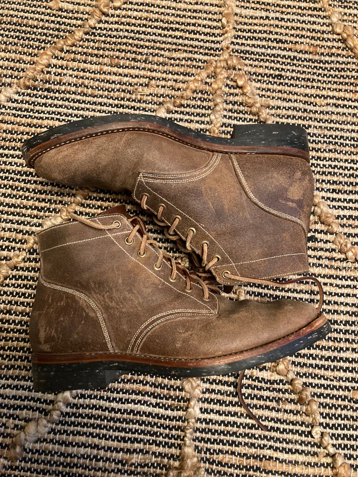 Photo by bbertens on December 4, 2022 of the Onderhoud SVC01 Boondocker in Horween Marine Field Roughout.
