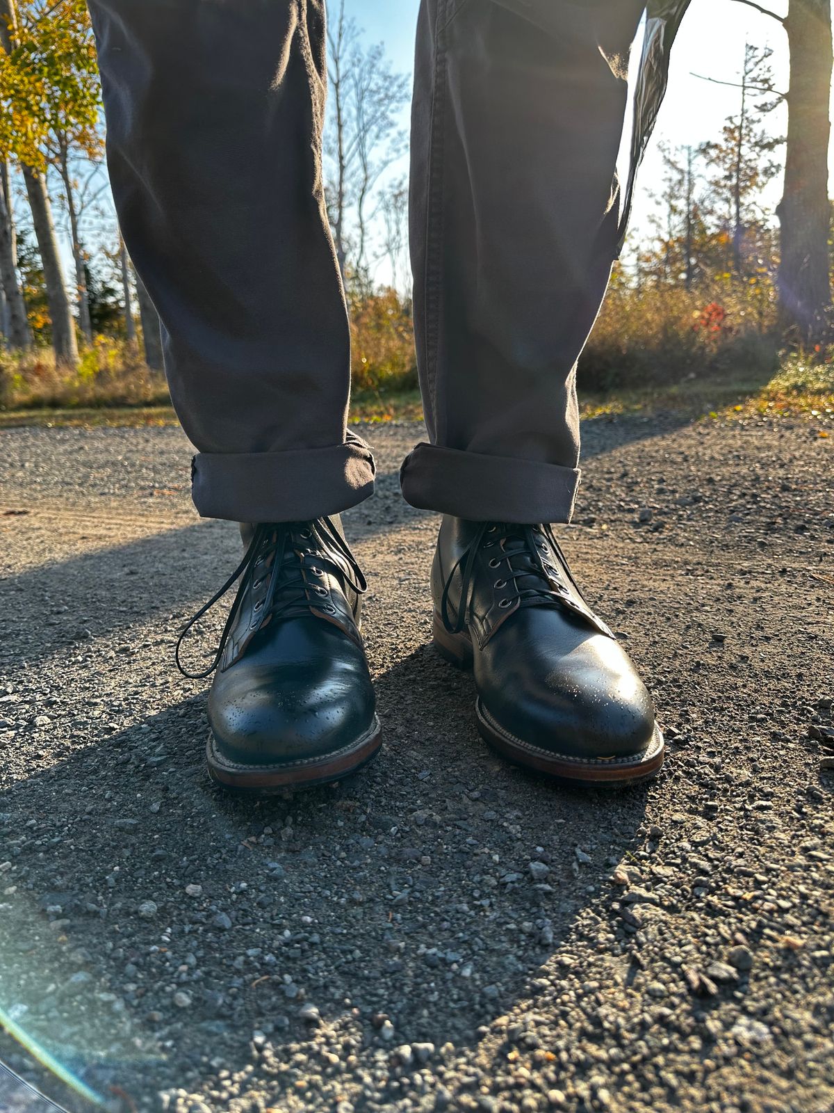 Photo by cjhill1 on October 19, 2024 of the Viberg Service Boot in Horween Black Chromexcel.
