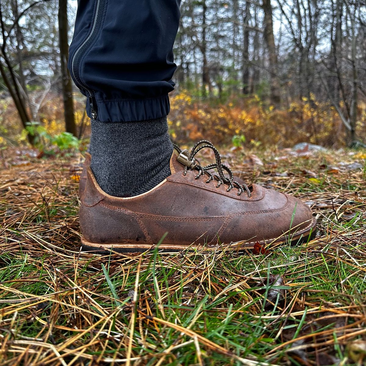 Photo by cjhill1 on November 23, 2024 of the Turriff Functional Footwear C-01 Anatomical Outdoor Trail Shoe in C.F. Stead Prairie Waxy Commander Suede.