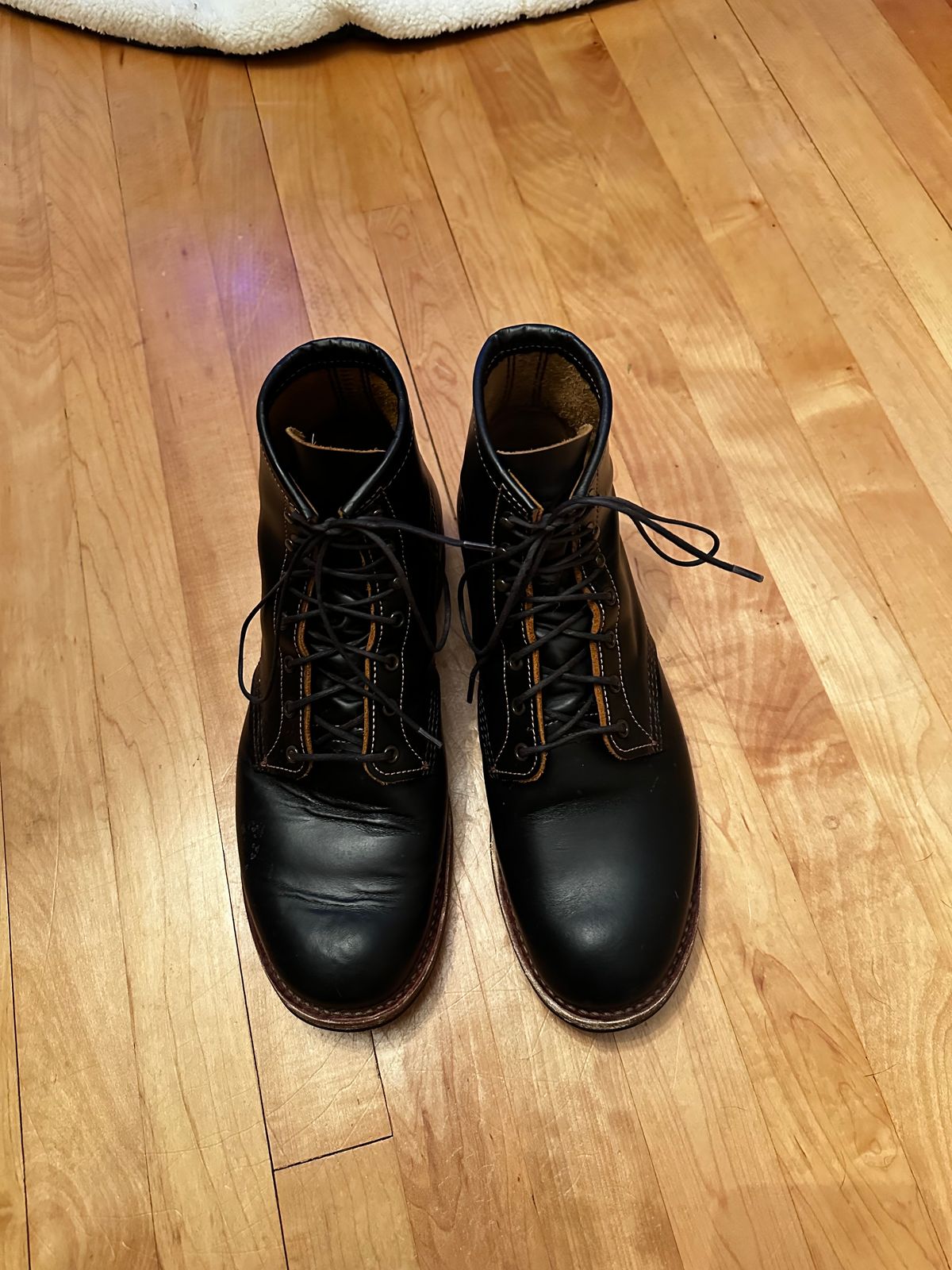 Photo by cjhill1 on January 5, 2025 of the Red Wing Beckman Flatbox in S.B. Foot Black Klondike.