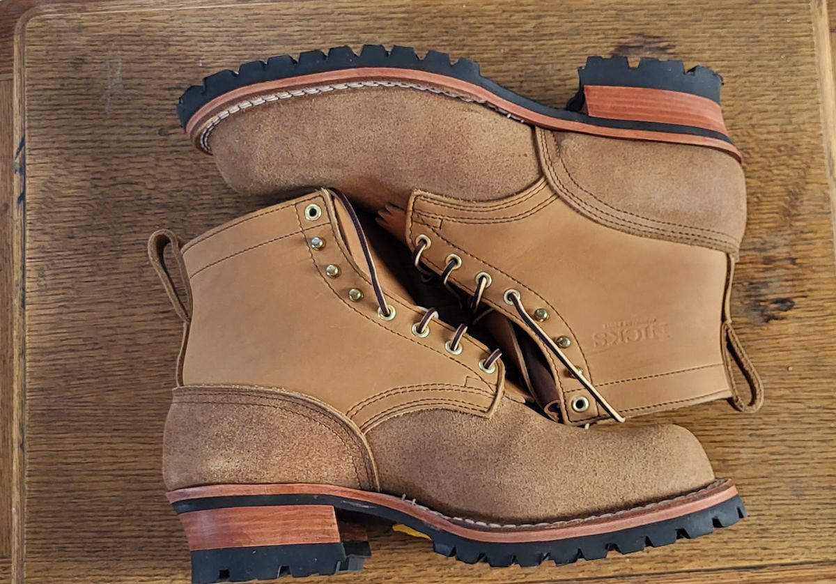 Photo by RedNeck_Rockstar on October 1, 2023 of the Nicks BuilderPro in Seidel 1964 Tan Roughout.