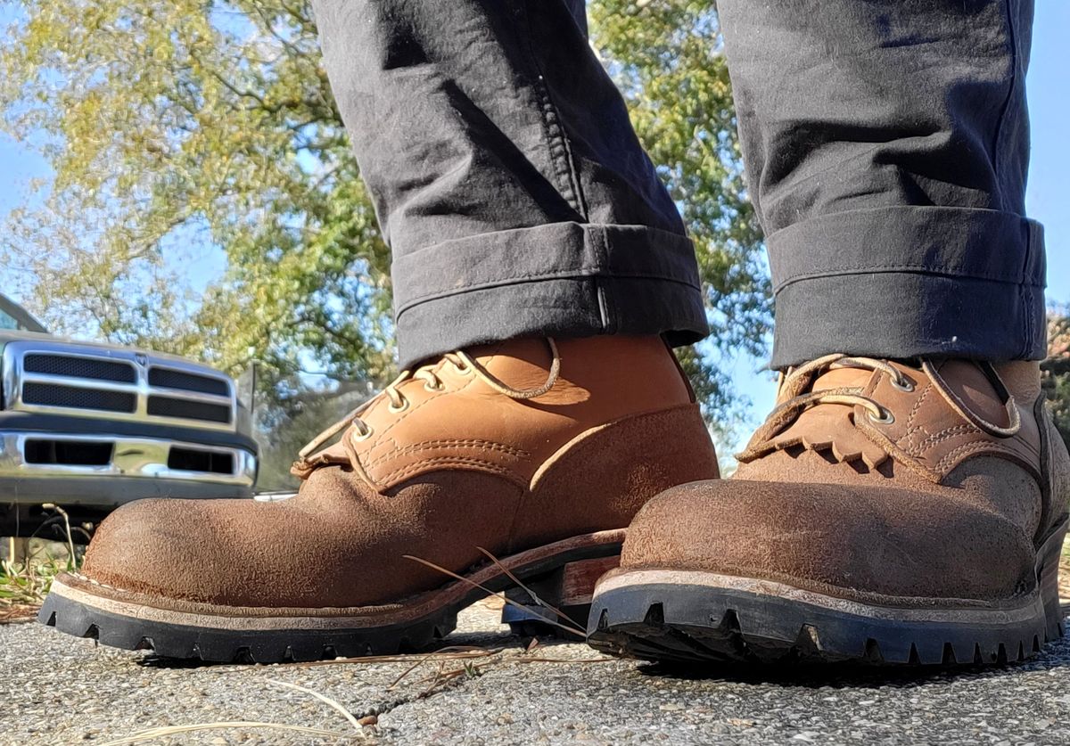 Photo by RedNeck_Rockstar on November 5, 2023 of the Nicks BuilderPro in Seidel 1964 Tan Roughout.