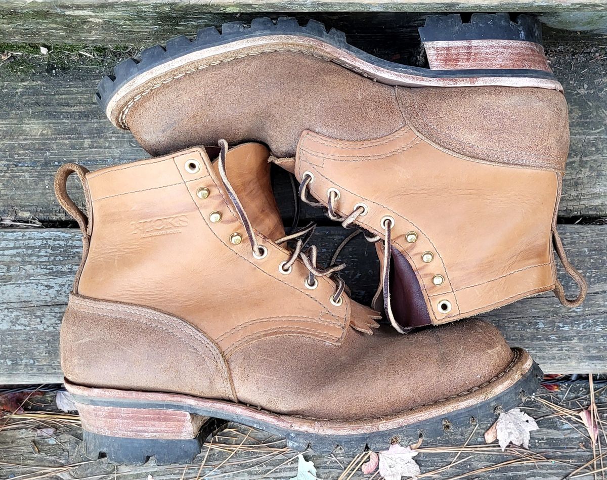 Photo by RedNeck_Rockstar on November 5, 2023 of the Nicks BuilderPro in Seidel 1964 Tan Roughout.