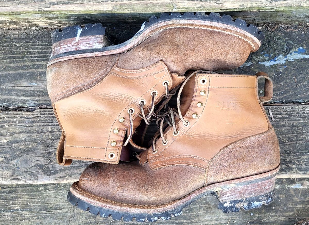 Photo by RedNeck_Rockstar on December 4, 2023 of the Nicks BuilderPro in Seidel 1964 Tan Roughout.