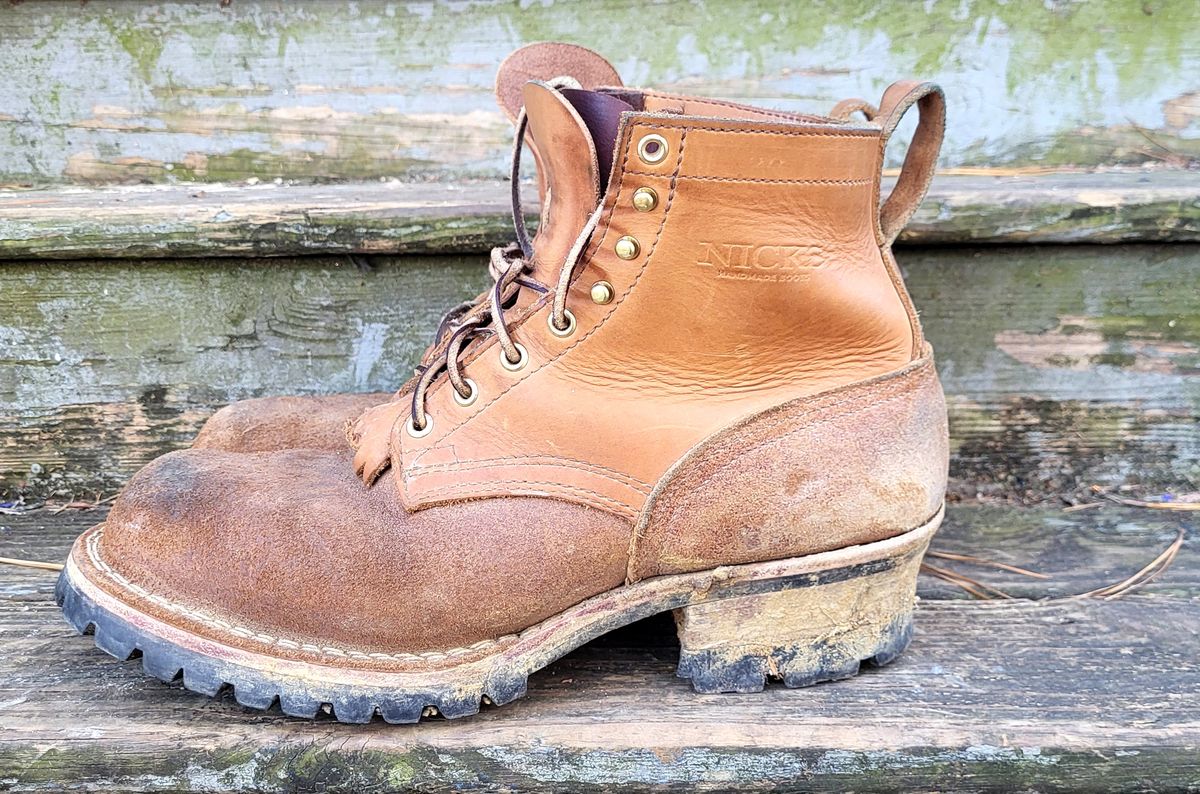 Photo by RedNeck_Rockstar on January 4, 2024 of the Nicks BuilderPro in Seidel 1964 Tan Roughout.