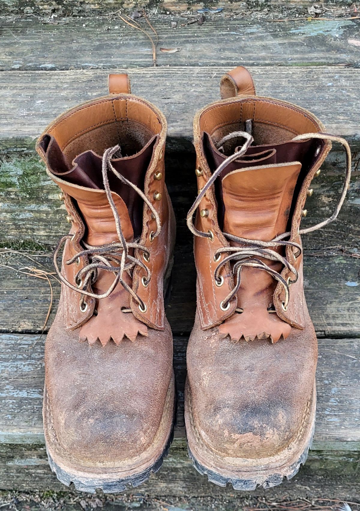 Photo by RedNeck_Rockstar on February 5, 2024 of the Nicks BuilderPro in Seidel 1964 Tan Roughout.