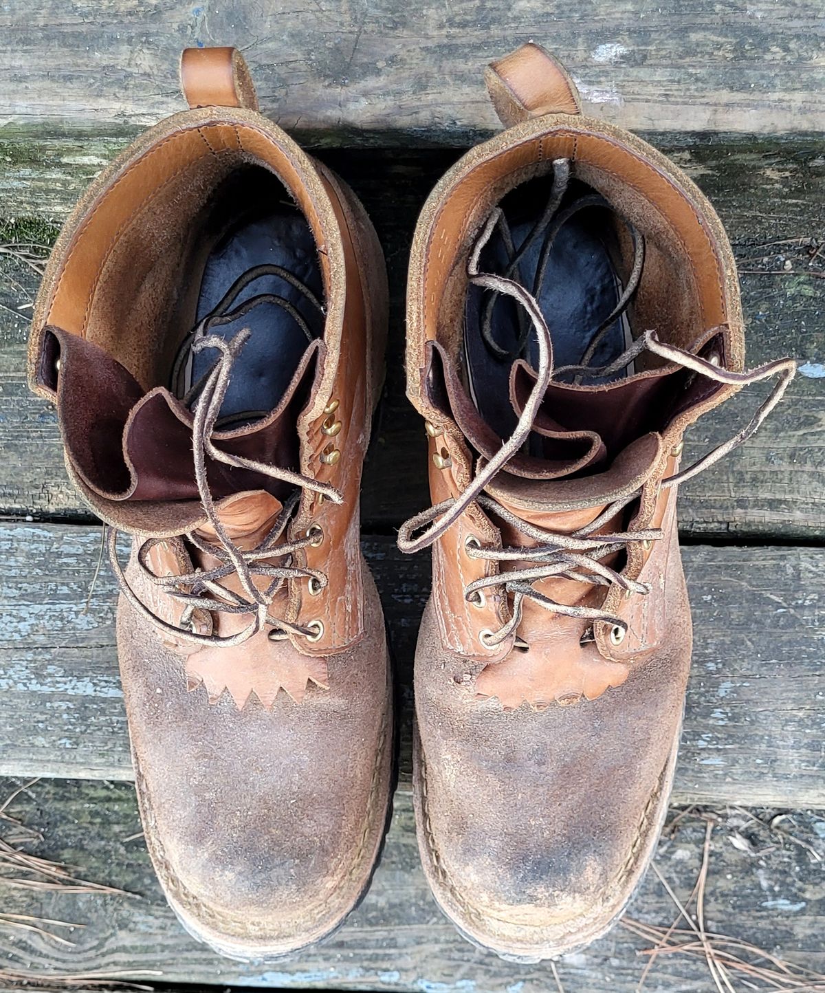 Photo by RedNeck_Rockstar on February 5, 2024 of the Nicks BuilderPro in Seidel 1964 Tan Roughout.