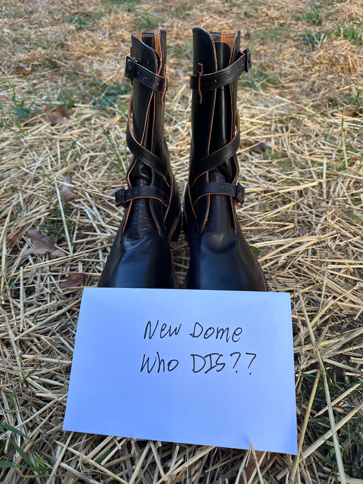 Photo by Ohmayer on October 1, 2025 of the Eastman Leather Tanker Boots in Black Horsehide.