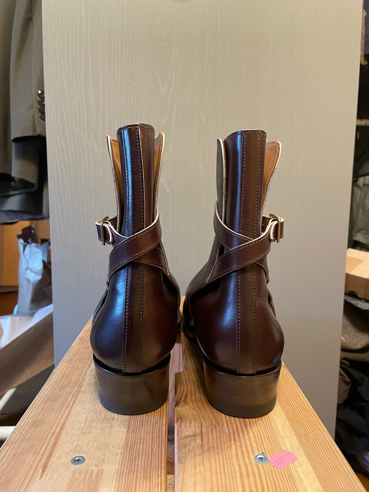 Photo by harshhappens on October 1, 2022 of the Clinch Jodhpur Boots in Brown French Calfskin.