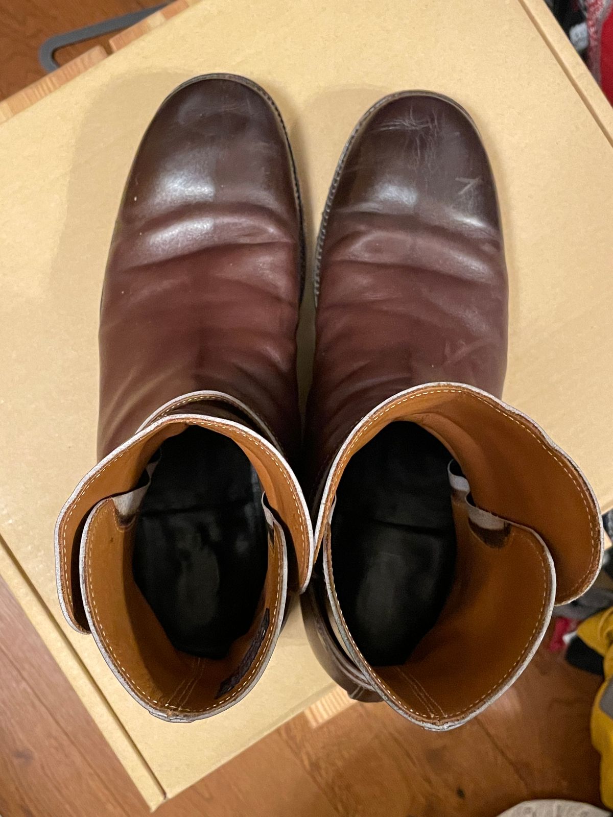 Photo by harshhappens on January 4, 2023 of the Clinch Jodhpur Boots in Brown French Calfskin.