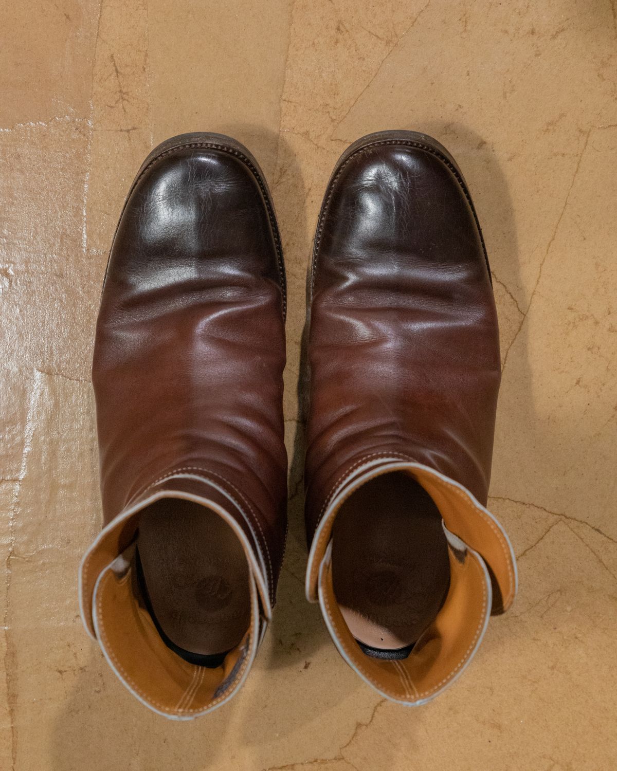 Photo by harshhappens on April 1, 2023 of the Clinch Jodhpur Boots in Brown French Calfskin.