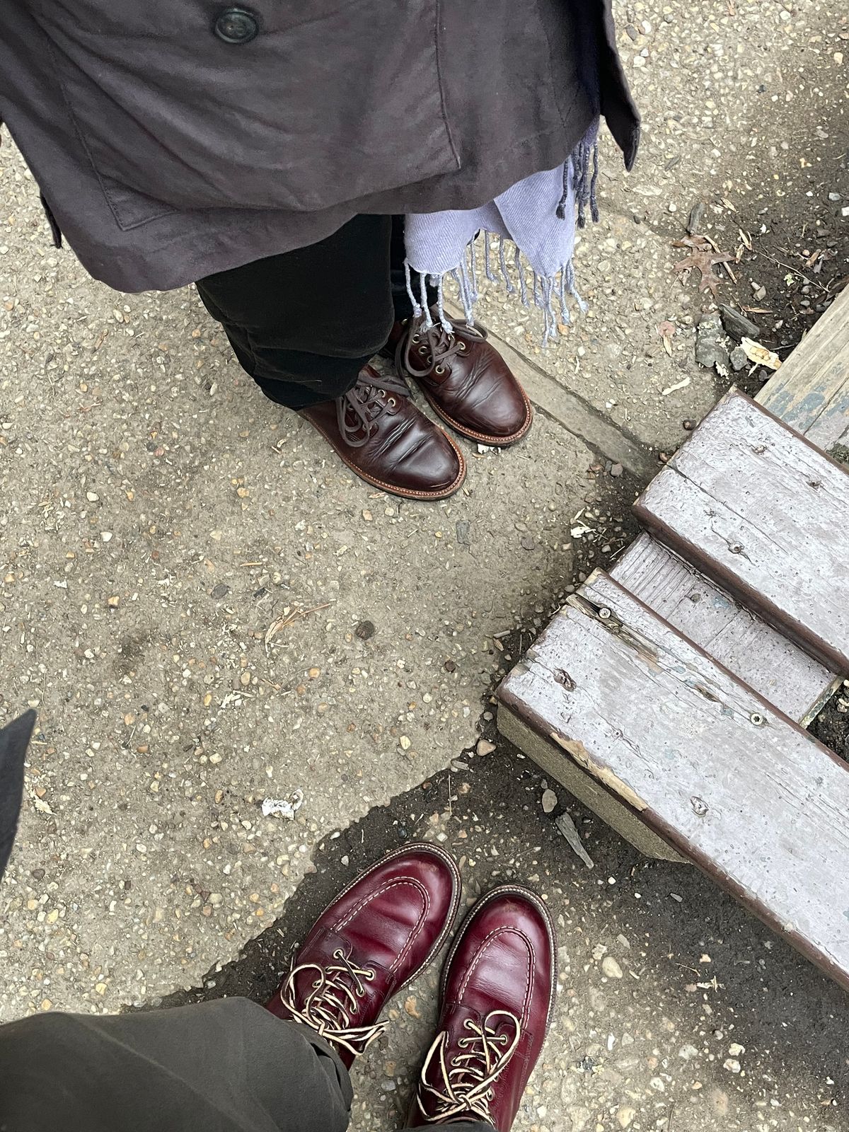 Photo by harshhappens on April 1, 2024 of the Grant Stone Brass Boot in Horween Color 8 Chromexcel.