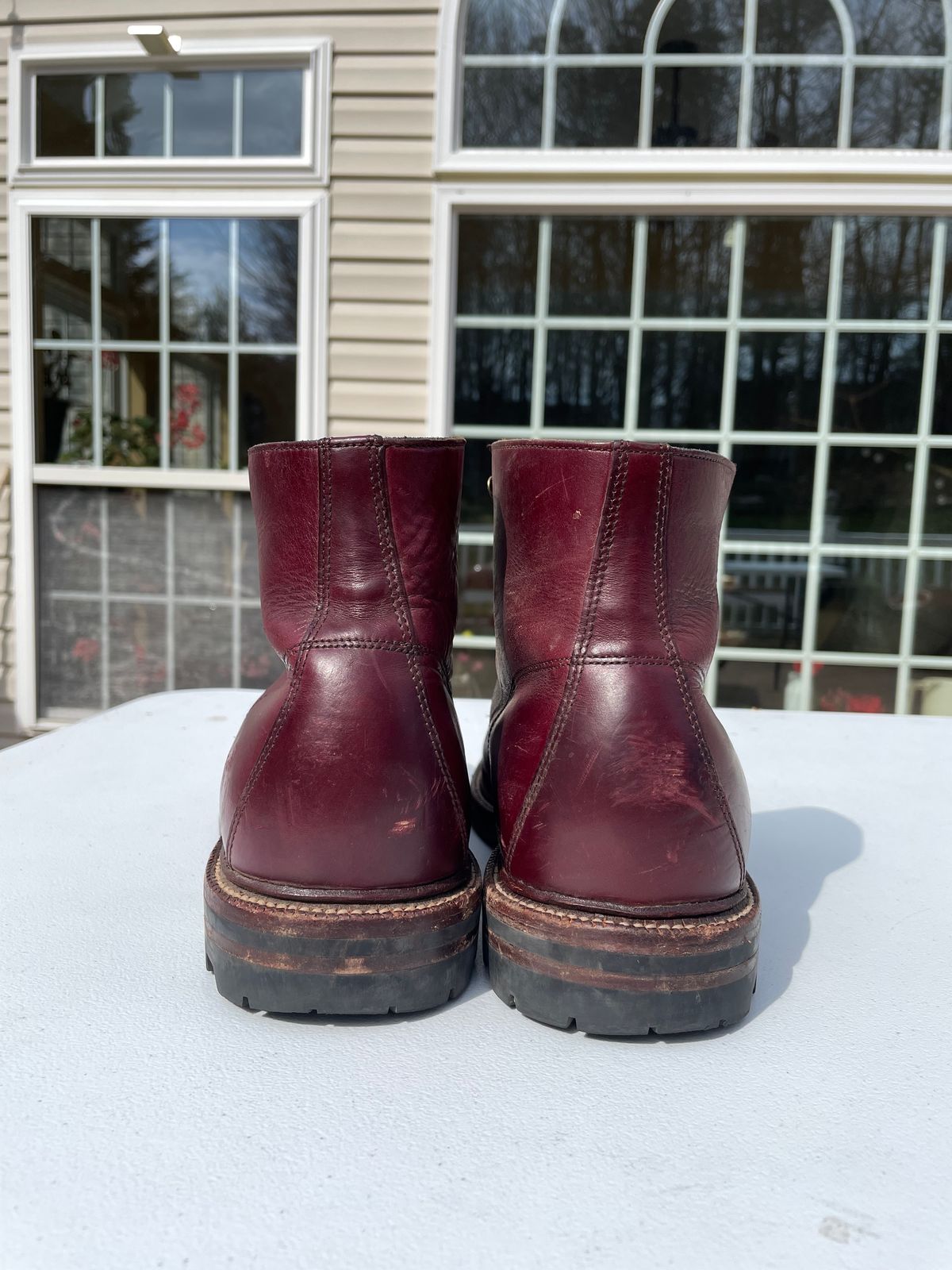 Photo by harshhappens on April 1, 2024 of the Grant Stone Brass Boot in Horween Color 8 Chromexcel.