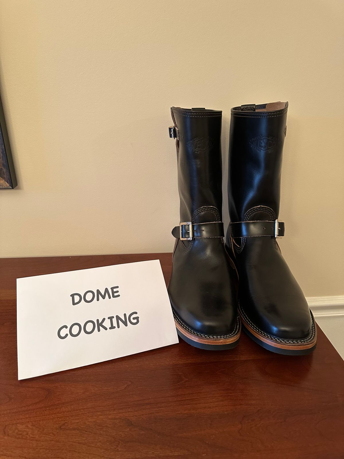 Photo by rheubanks on November 1, 2025 of the Wesco Mister Lou in Horween Black Chromexcel Horsehide.