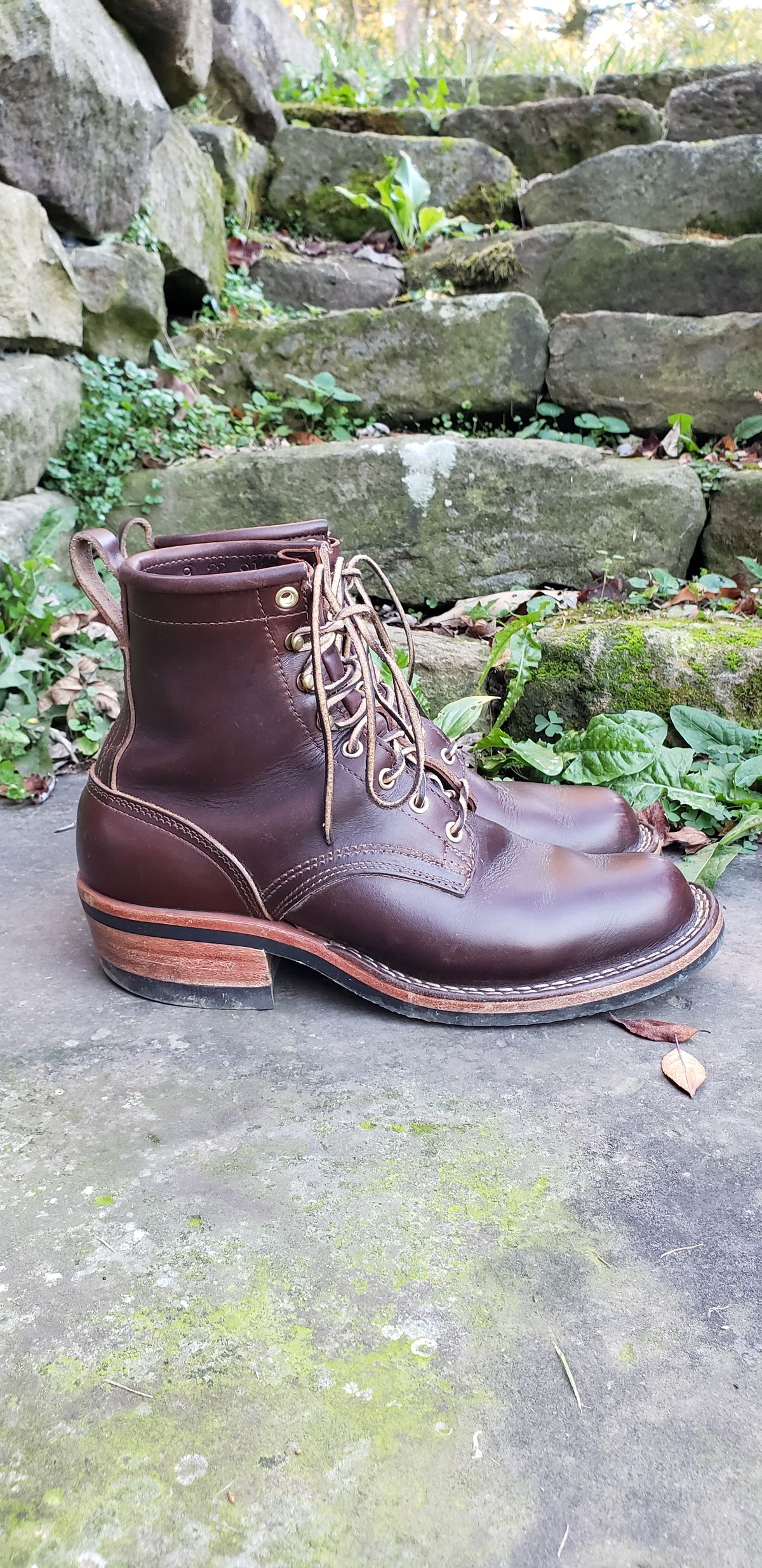 Photo by SamuelO on November 3, 2022 of the Nicks Robert in Horween Brown Chromexcel.