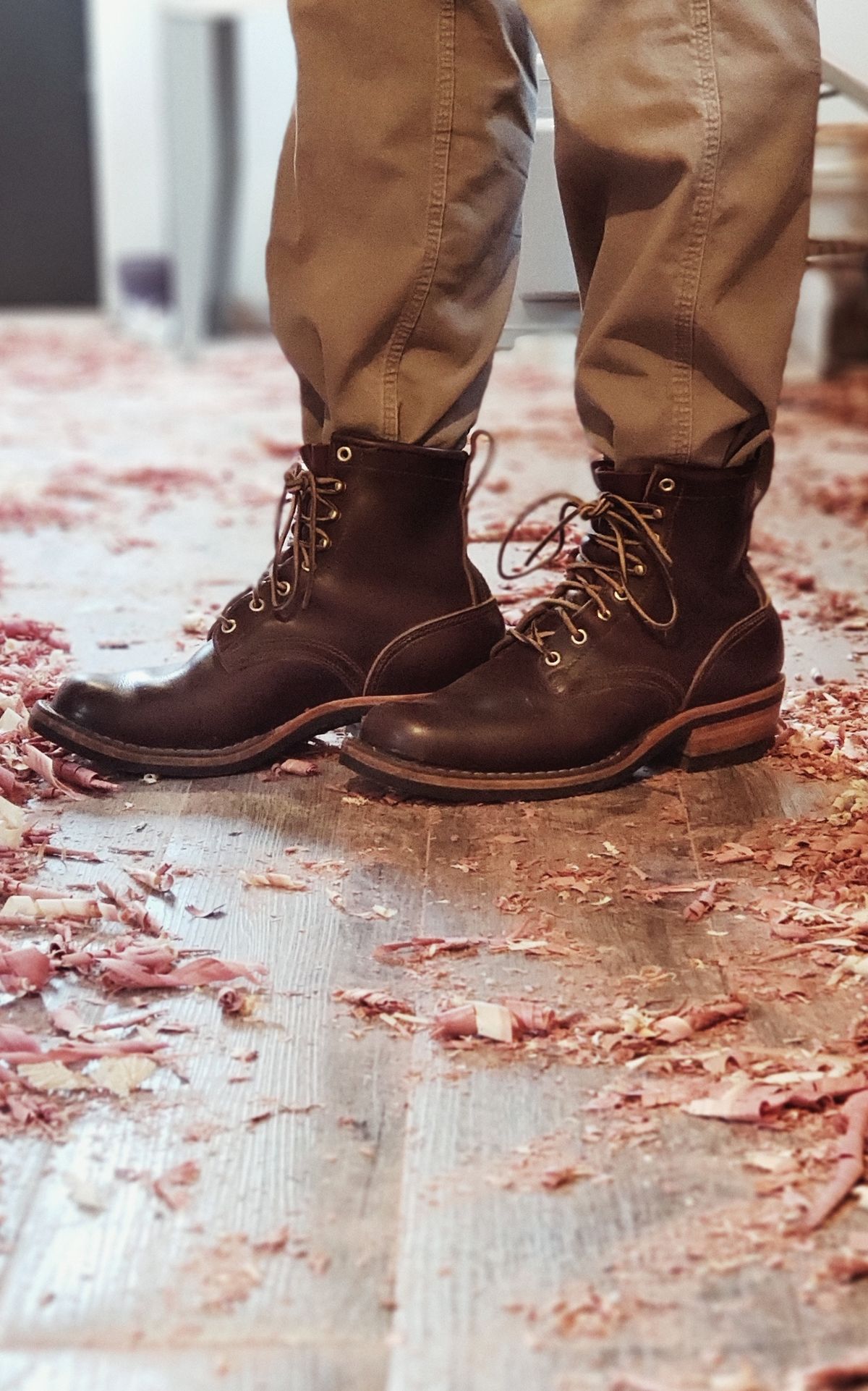 Photo by SamuelO on December 2, 2022 of the Nicks Robert in Horween Brown Chromexcel.